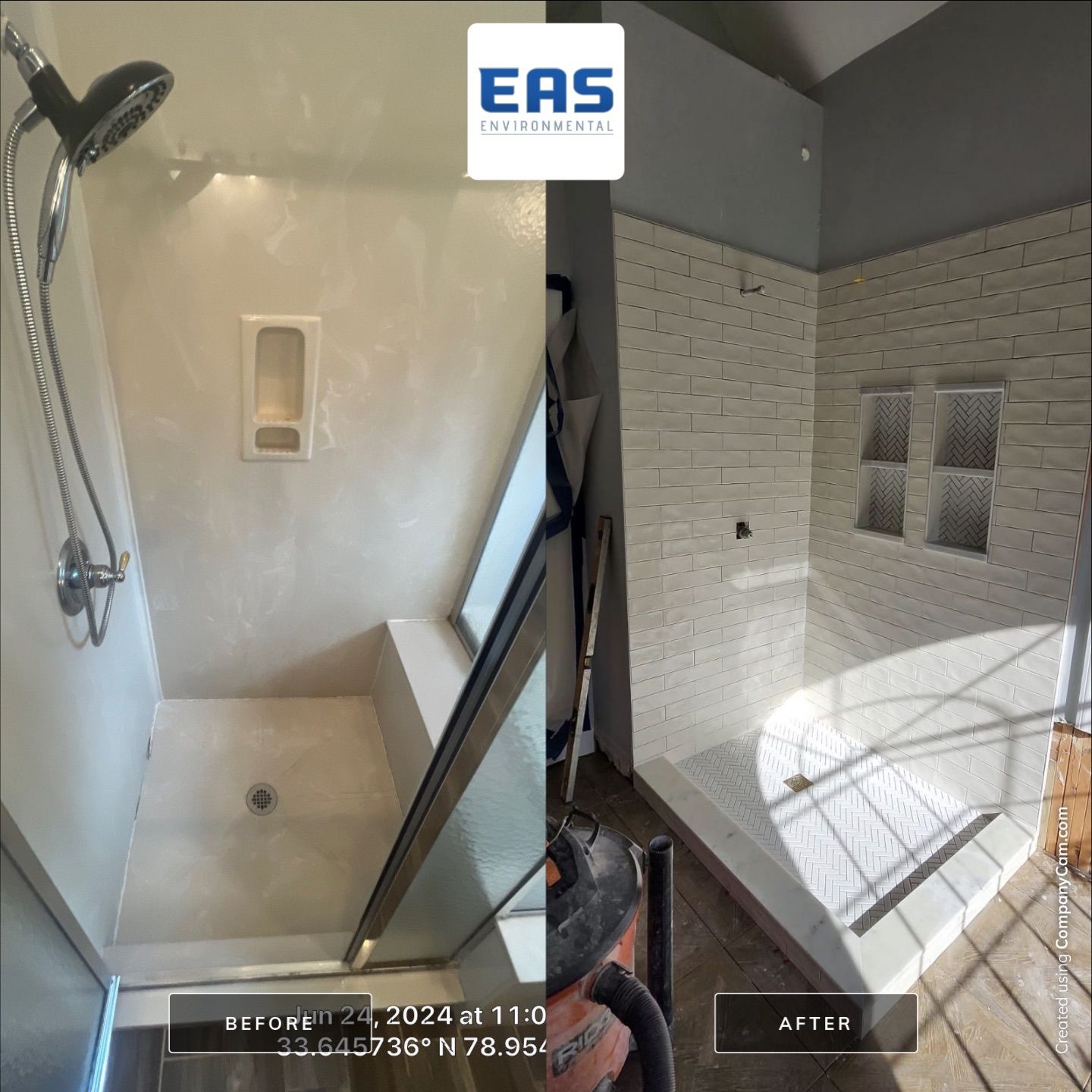 Remediation plus construction by EAS Environmental, LLC.