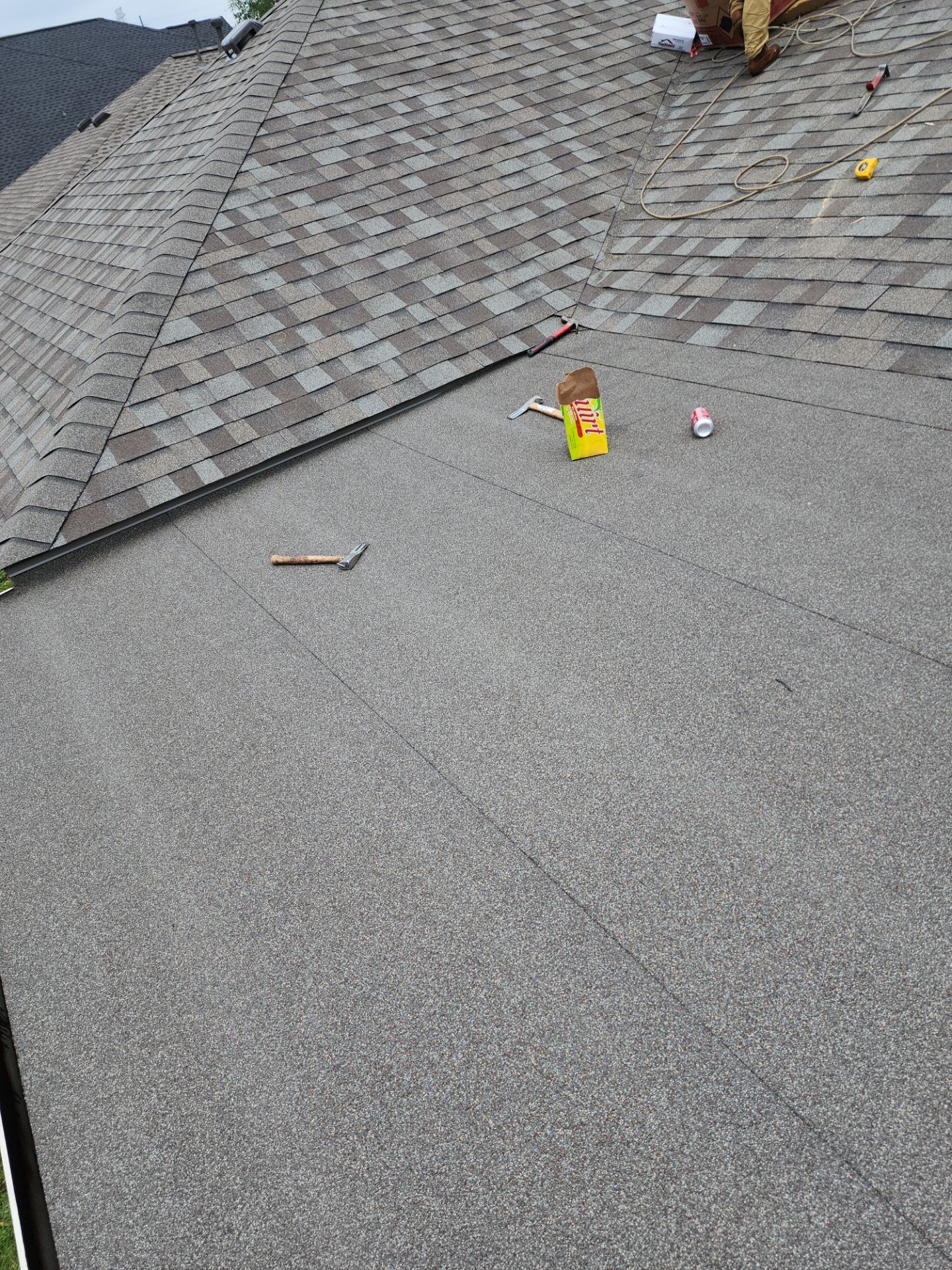 Residential Roofing Installation using Owen's Corning Duration (Lifetime) Shingles by Roof Repair Company