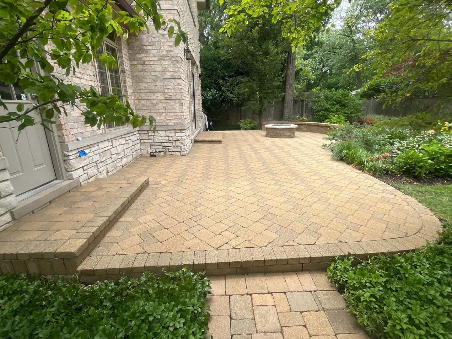 Brick paver clean, sand and seal.  using surebond SB-8700 by Northern Power Washing LLC.
