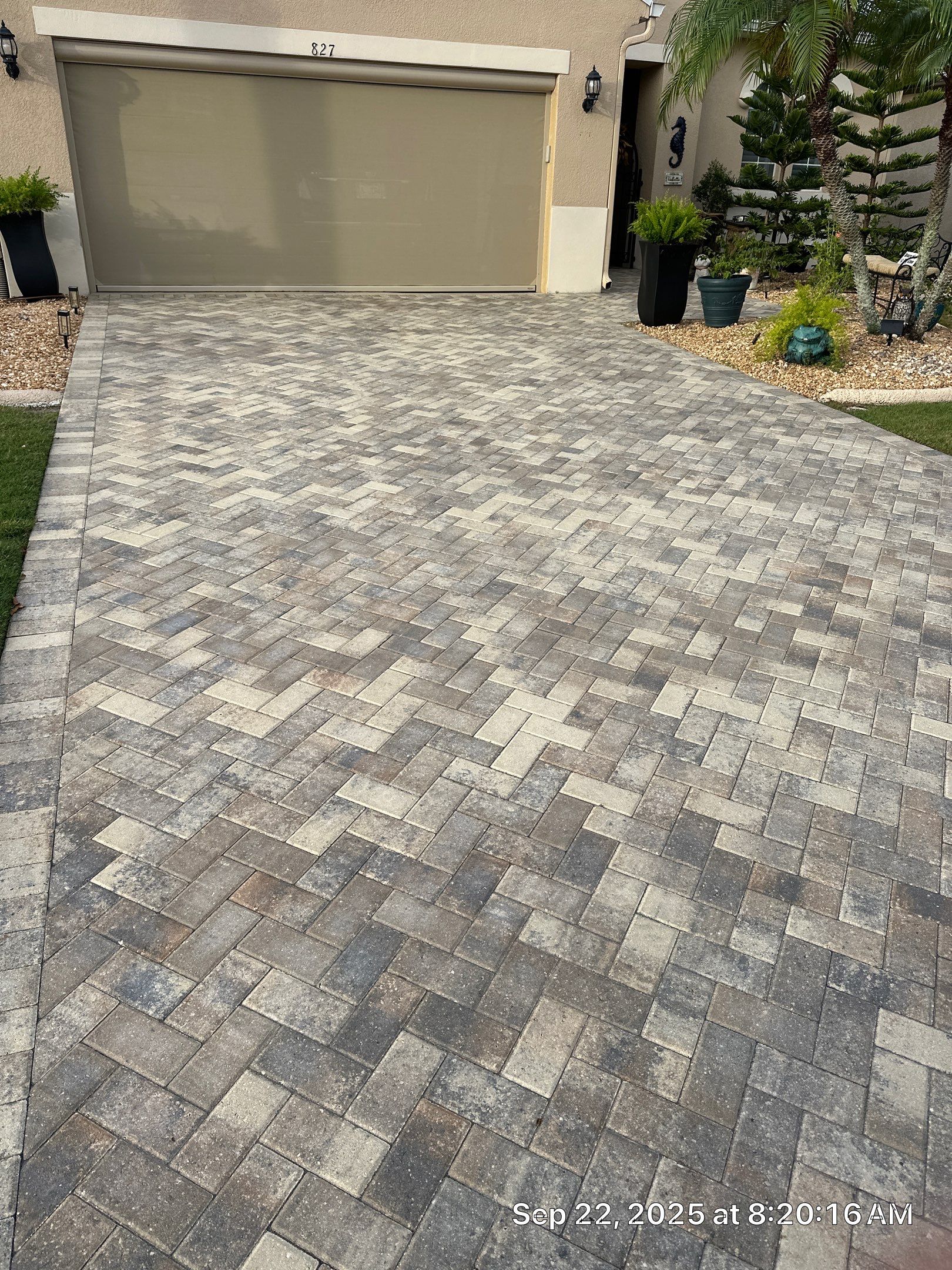 Herringbone Paver Sealing and Restoration in Sun City Center by Supreme Paver Experts