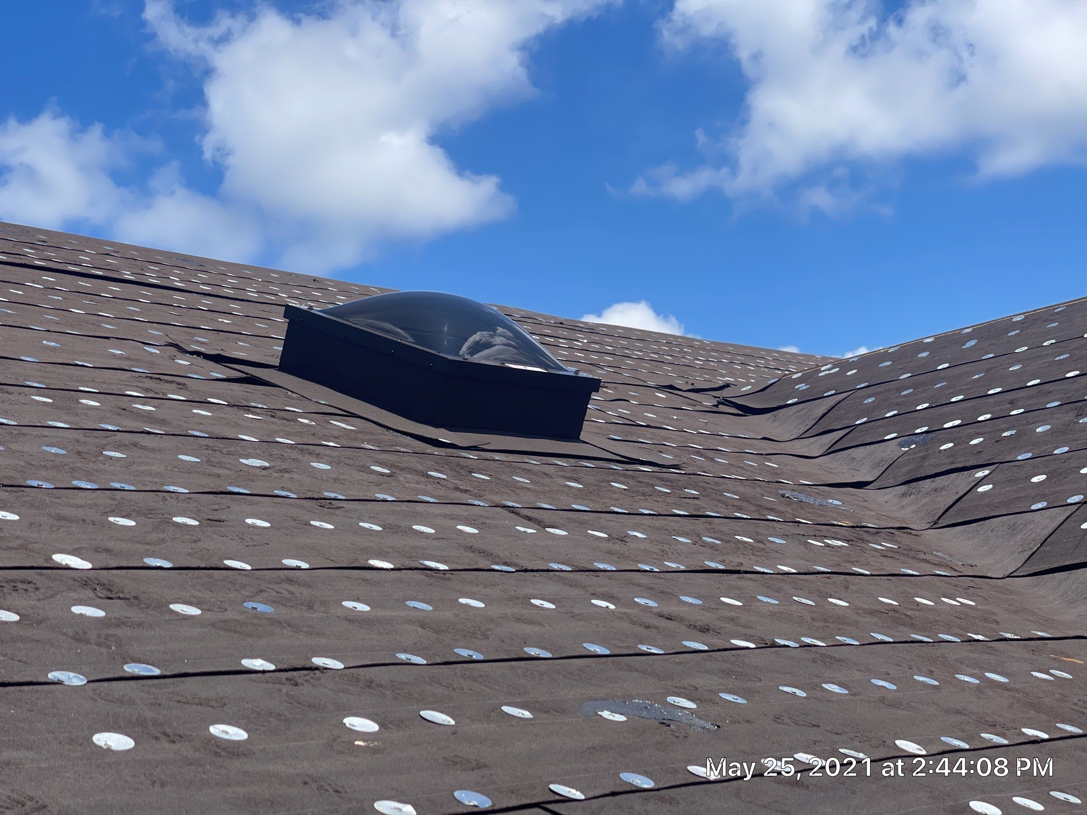 Residential Roofing Installation using 1" Nail strip metal roof by BLUES BROTHERS ROOFING