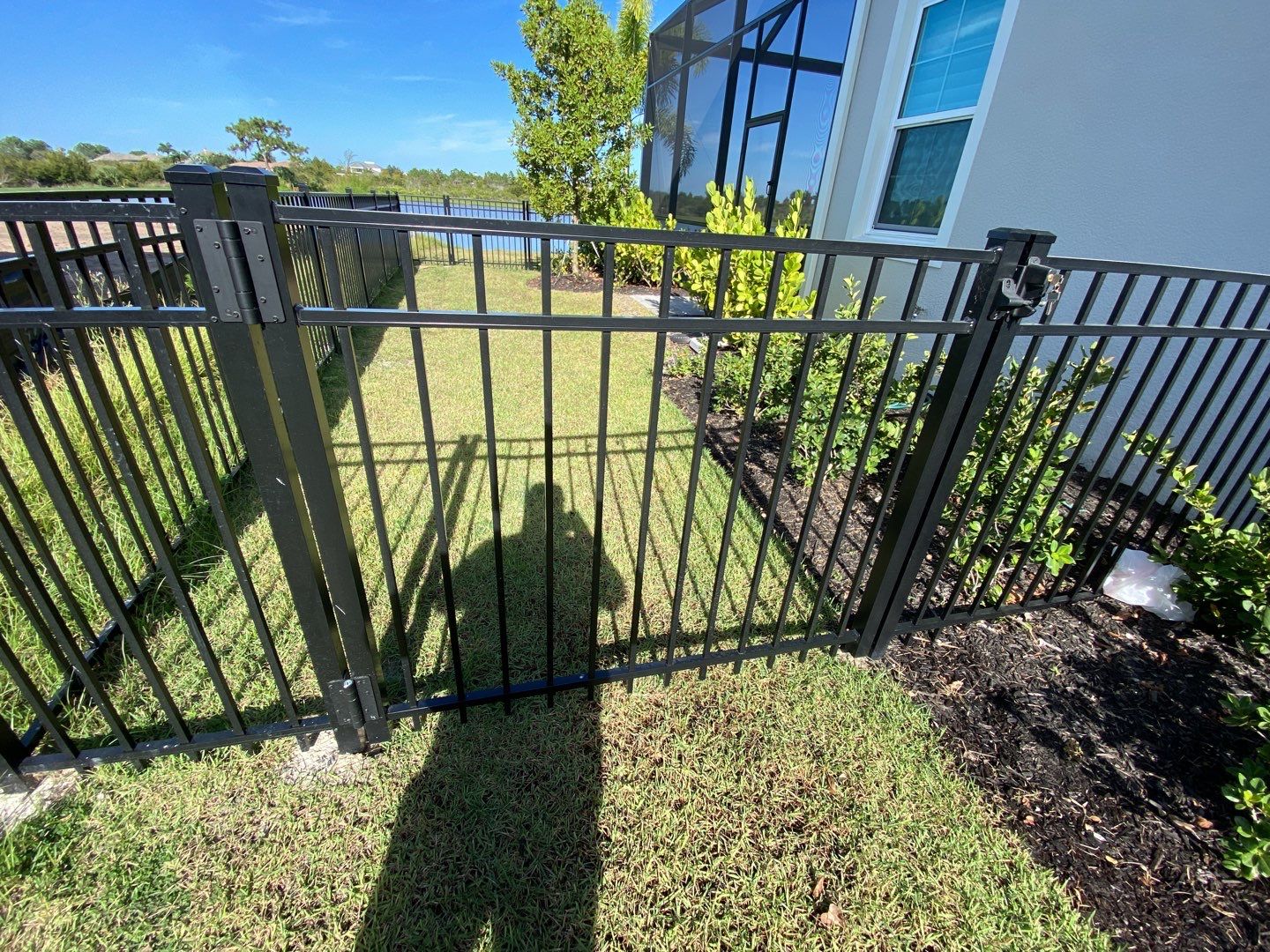 Bradenton, FL  4ft. Tall 3-Rail Black Aluminum Fence by Asap fence and gates, LLC
