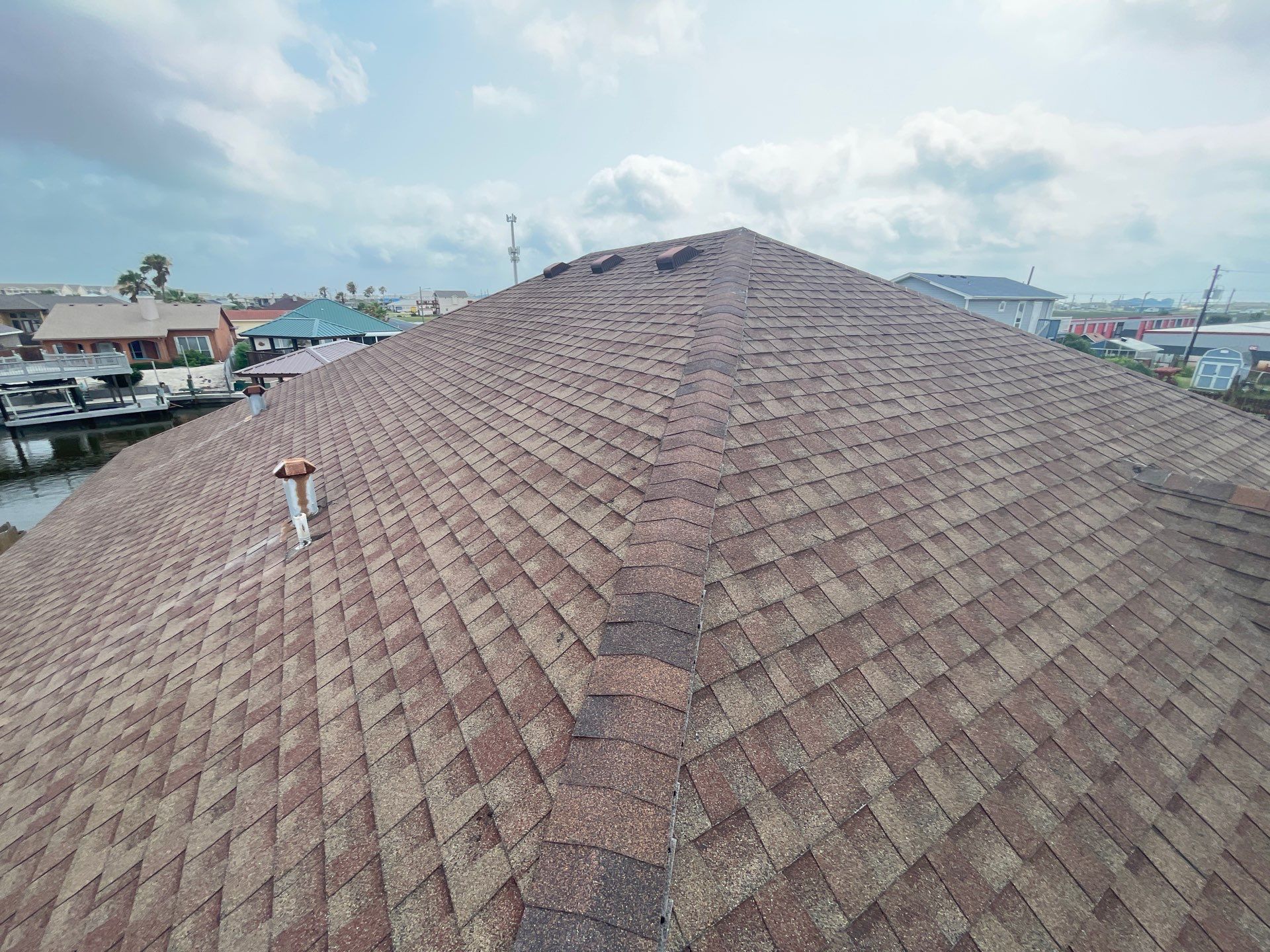 Residential Roofing Installation using GAF HDZ Barkwood by Lighthouse Roofing