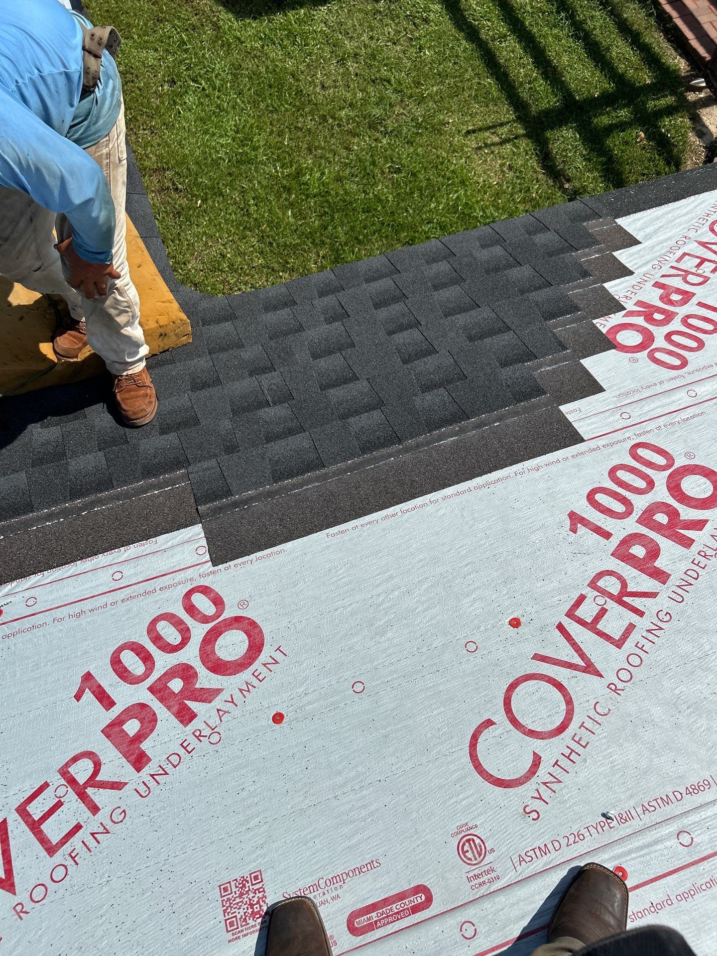 Residential Roof Replacement using GAF HDZ - CHARCOAL by Elite Roofing LLC