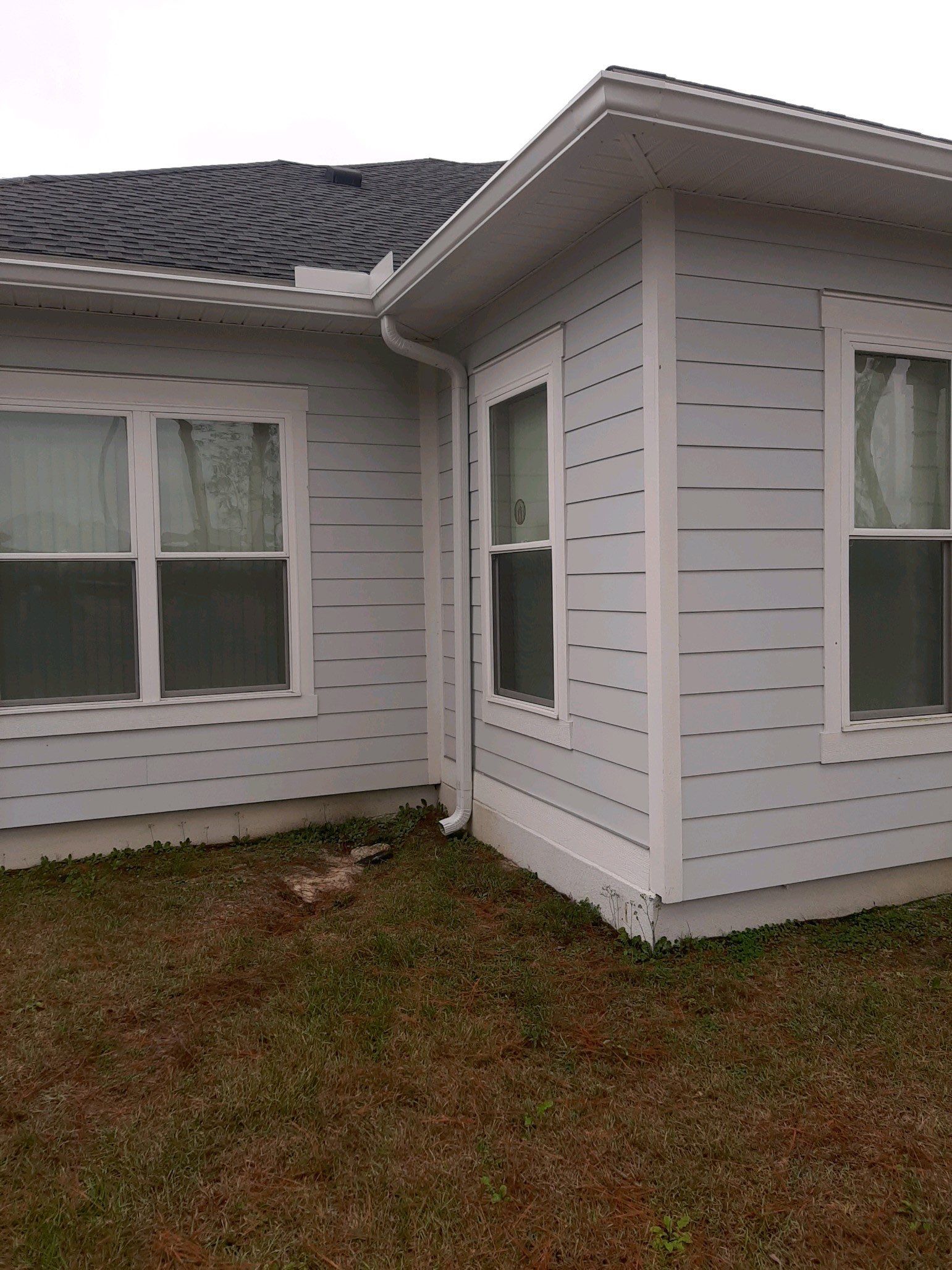 Gutter Installation using White K-Style Seamless Gutters by Gutter Professors