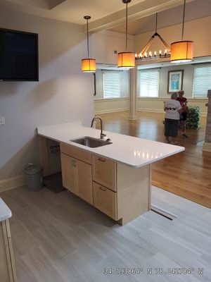 Commercial Fitness Center Flooring Installation & Cabinet Installation 