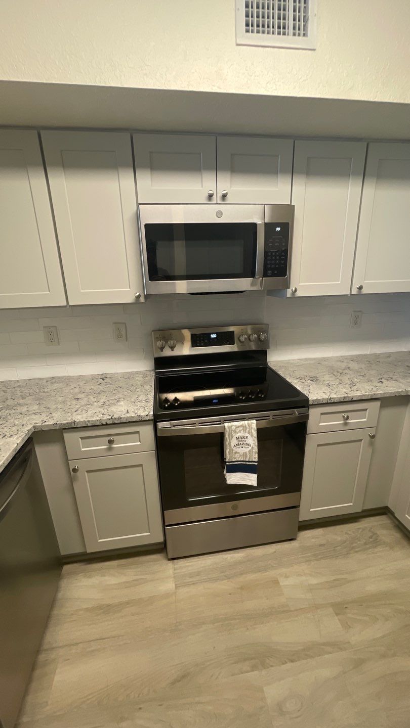 Home Remodel using LVP Flooring and Cabinets by HandyMangum