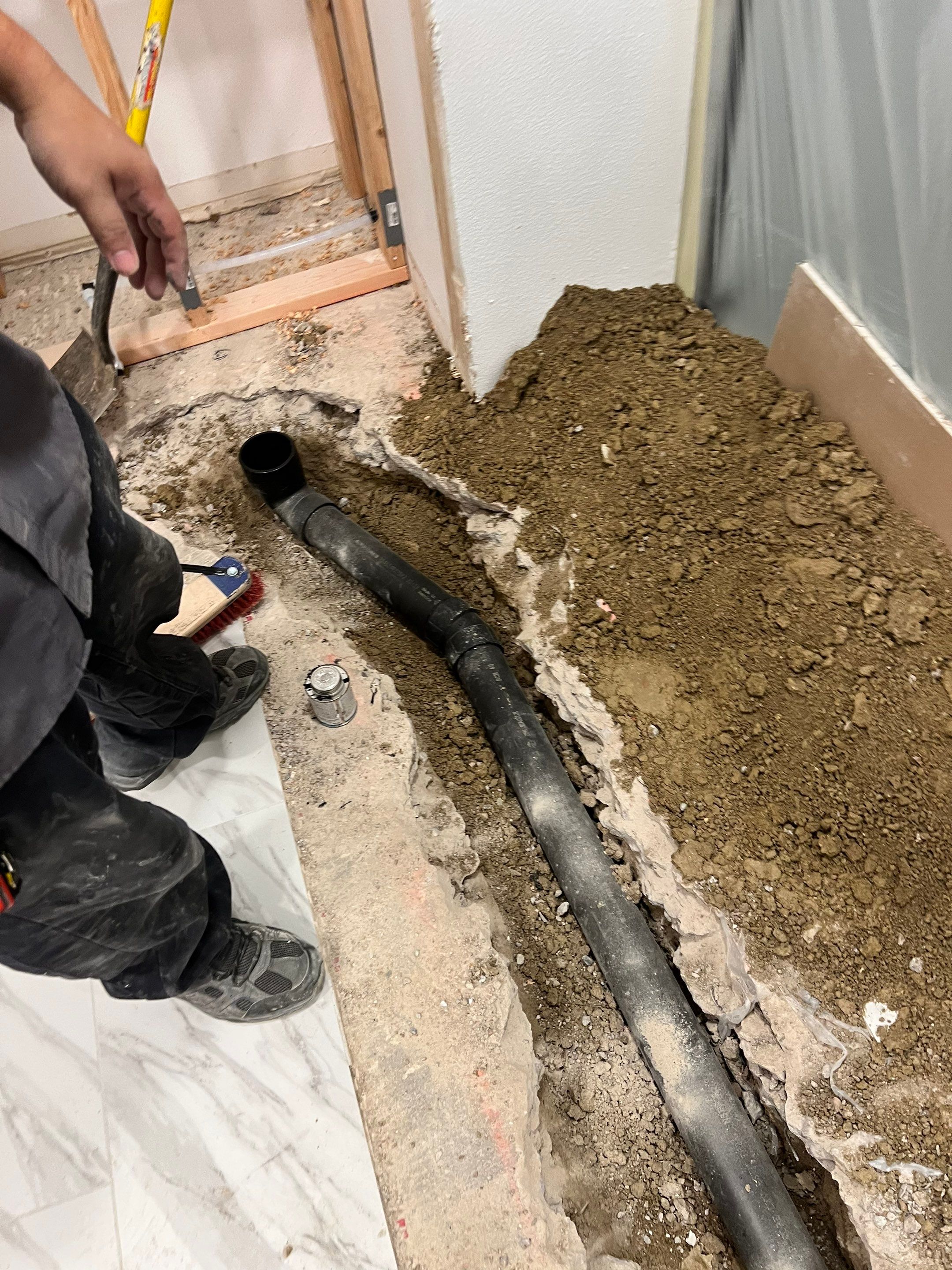 Toilet relocate by Plumbing Connect Systems LLC