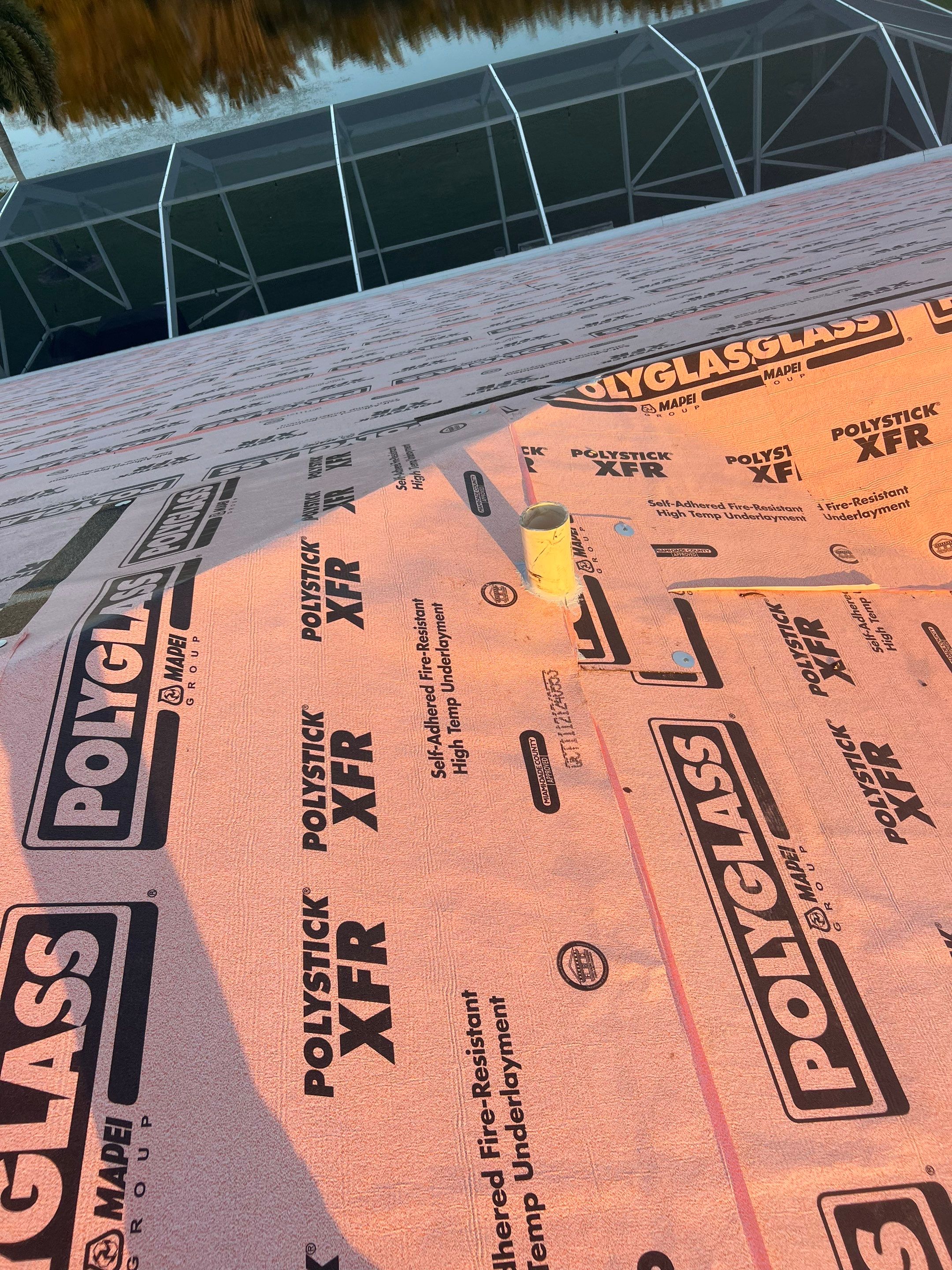 Residential Roofing Installation using 1" Nail strip metal roof by BLUES BROTHERS CONSTRUCTION CORP