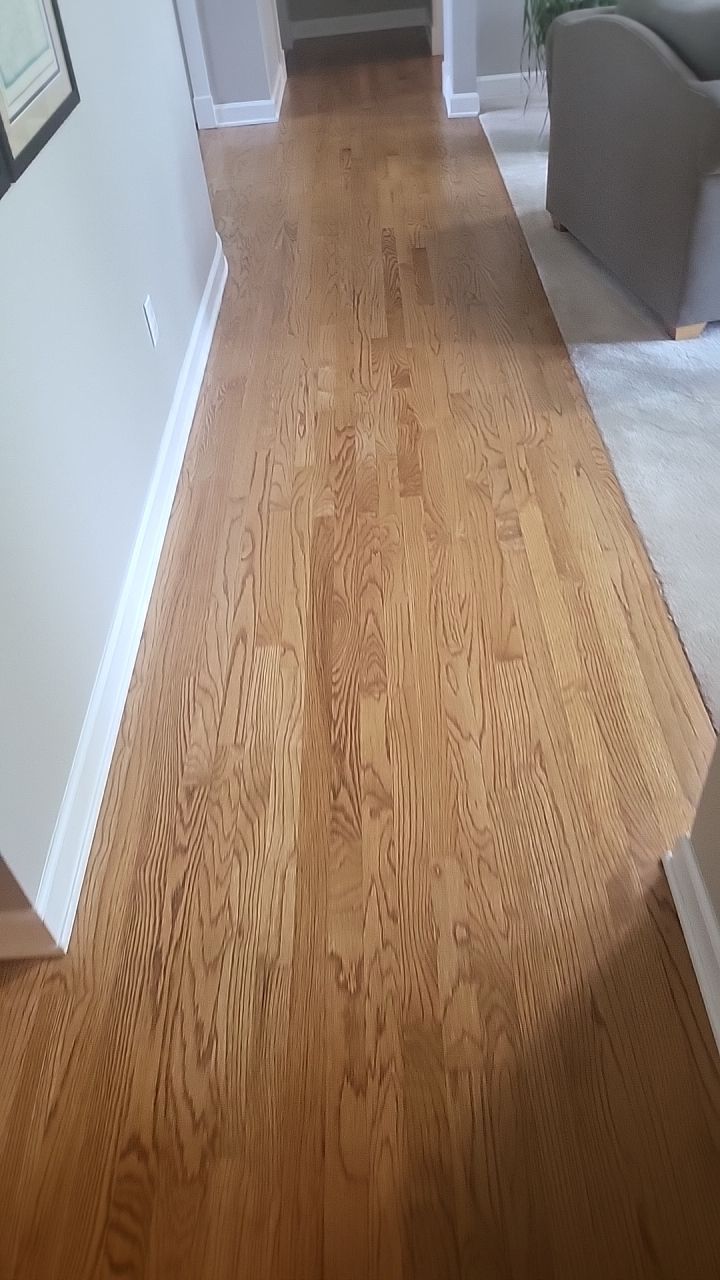 Ann Arbor Elegance: Red Oak and Walnut Living Room Masterpiece by Ann Arbor Hardwoods