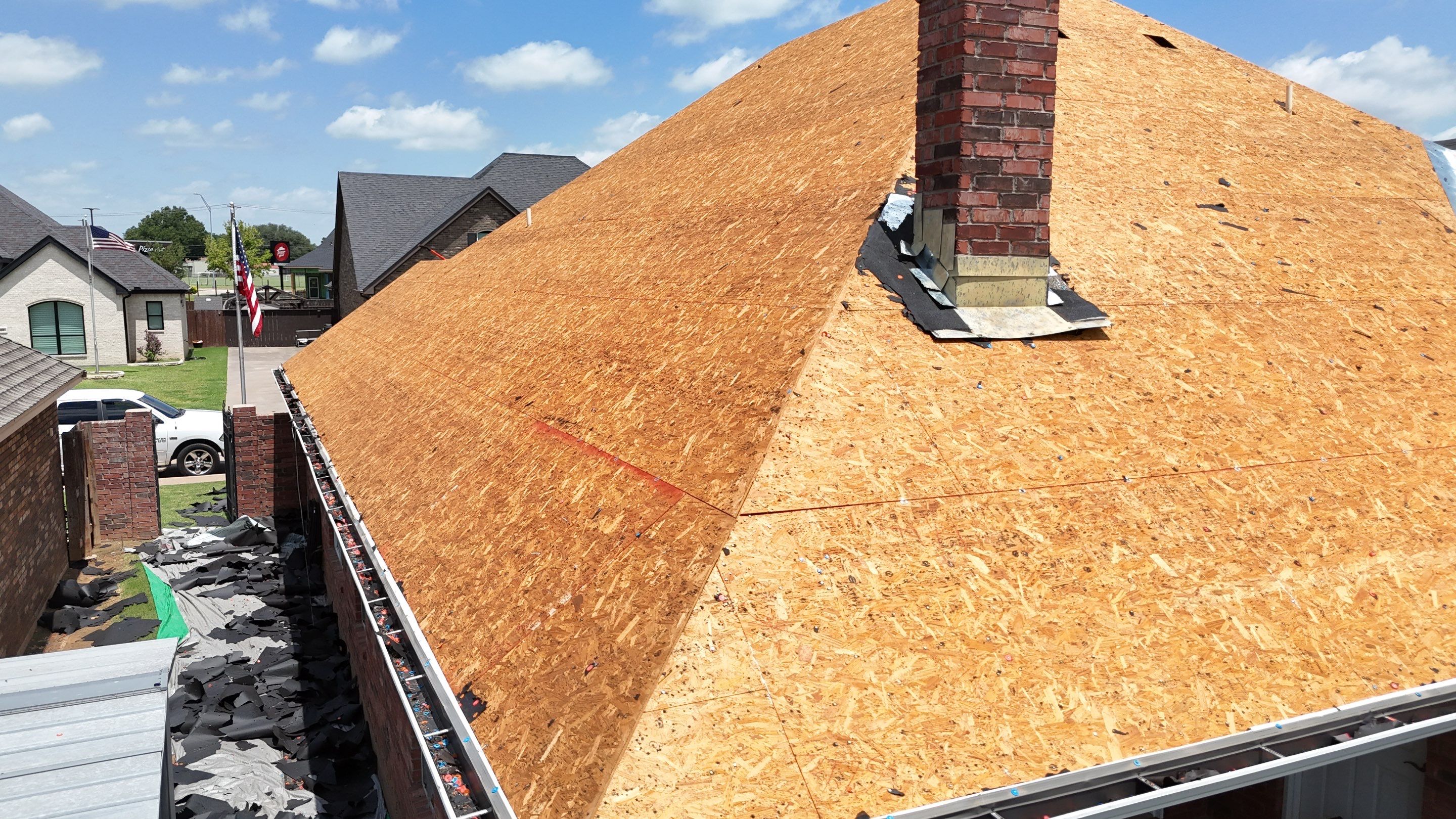 Burkburnett Roof Replacement Featuring Owens Corning Onyx Black Shingles by Shearman Roofing & Construction