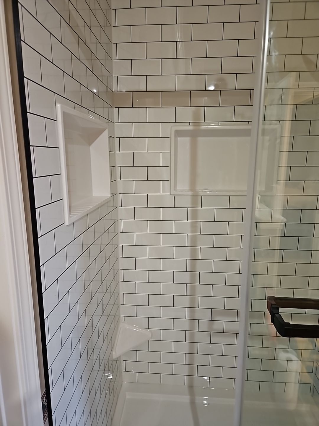 We did the shower and the cabinets by The Shower Company