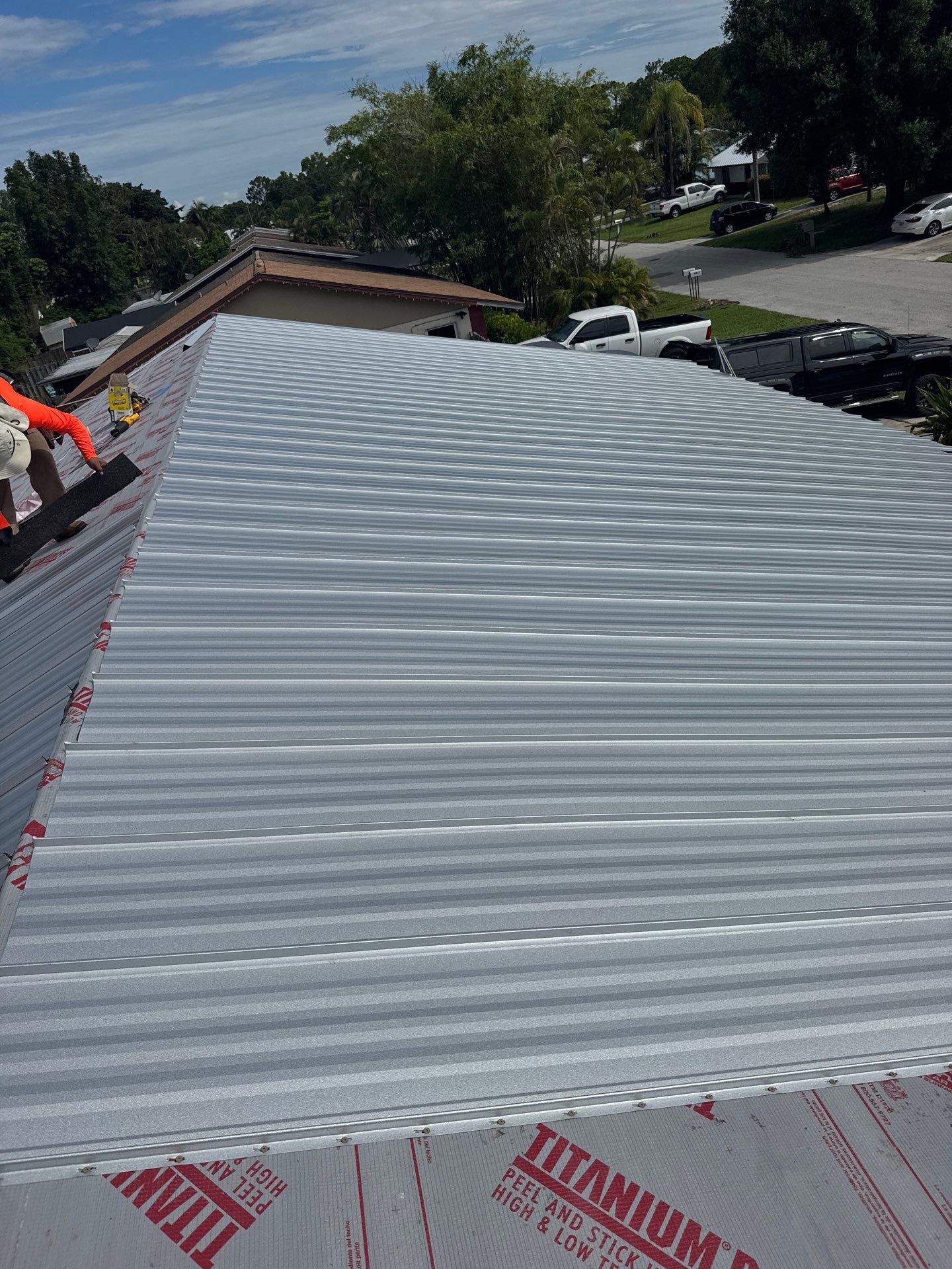 24ga 1" Nail-Strip Mill Finish by Total Roofing System The Metal Roof Experts