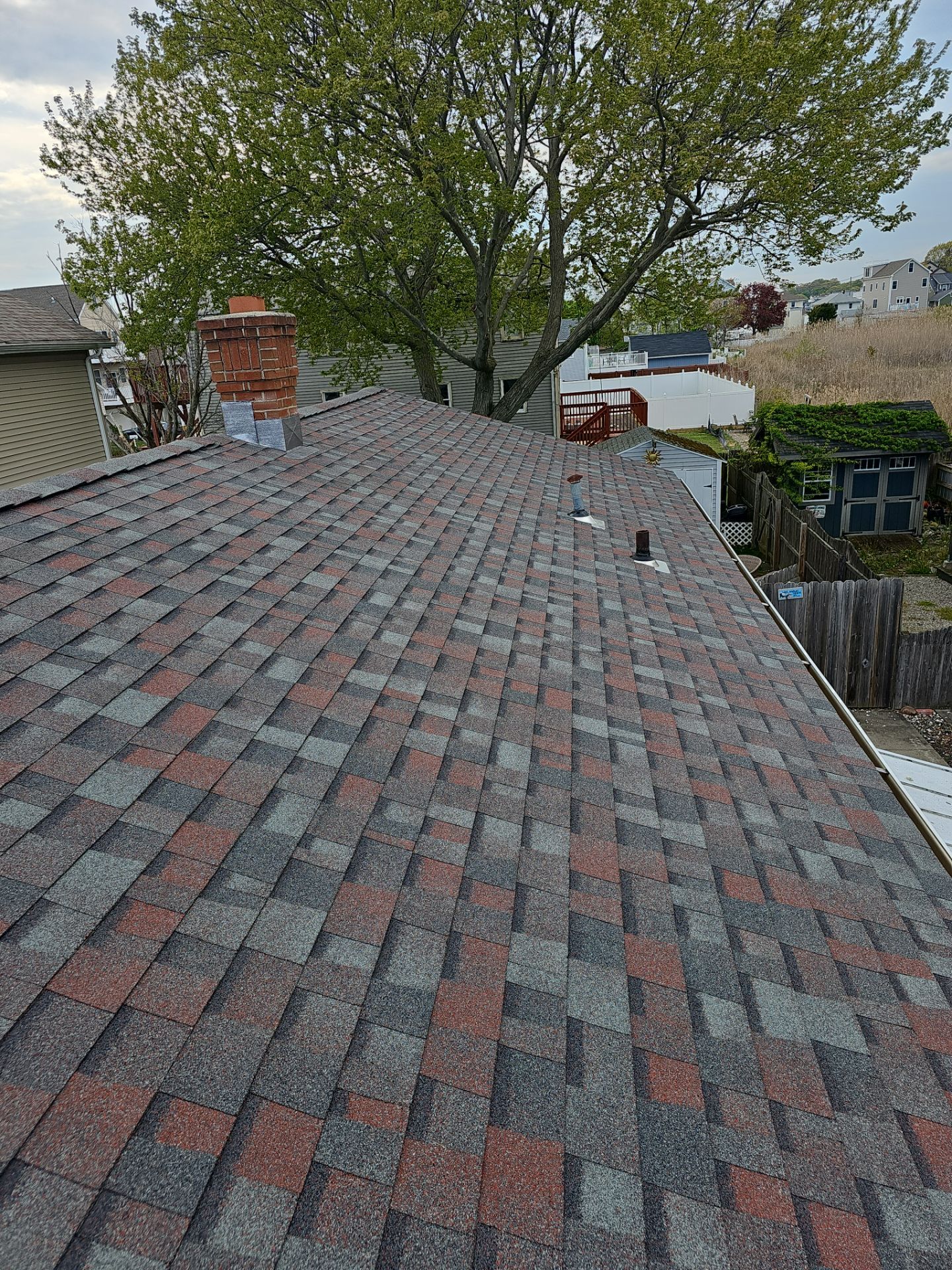 Residential Roofing Installation using Owens Corning Duration Colonial Slate by A Plus Exterior