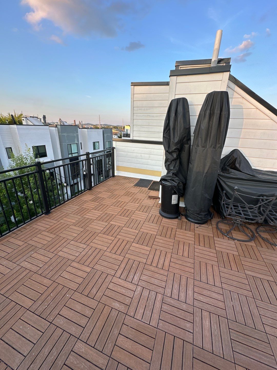 TPO Roofing System with Roof Deck Pavers by Undersun Roofing 