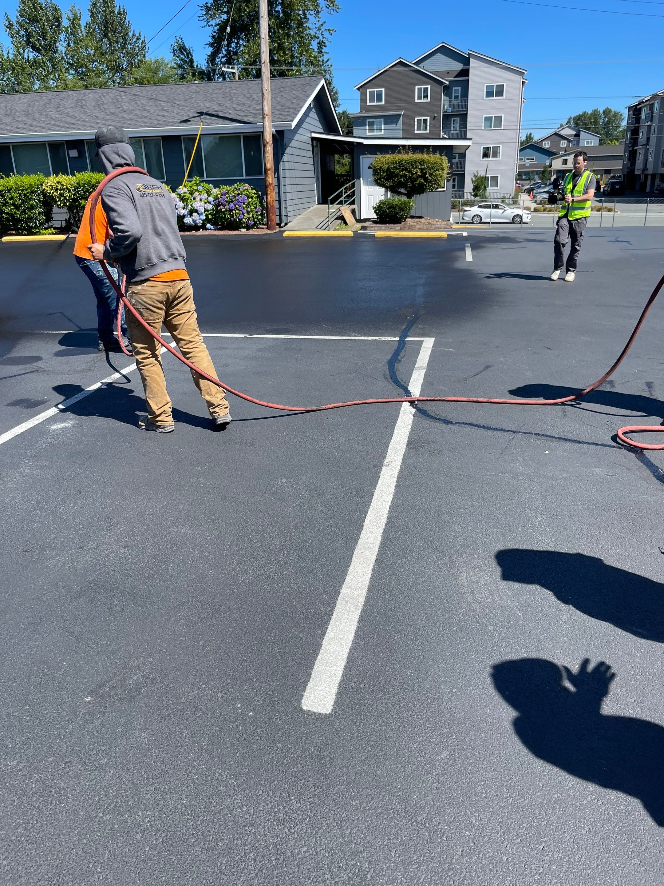 Parking Lot Sealcoat & Striping Repair   by Jireh Asphalt & Concrete Inc 