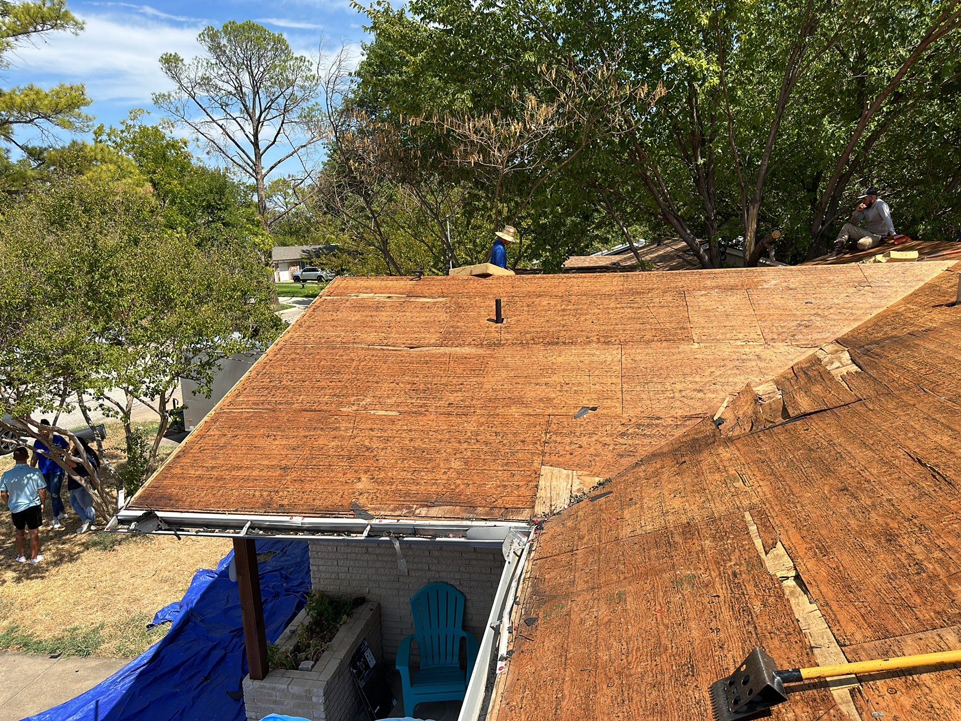 Residential reroof redeck using Certainteed landmark burnt Siena by Becker Roofing and Exteriors