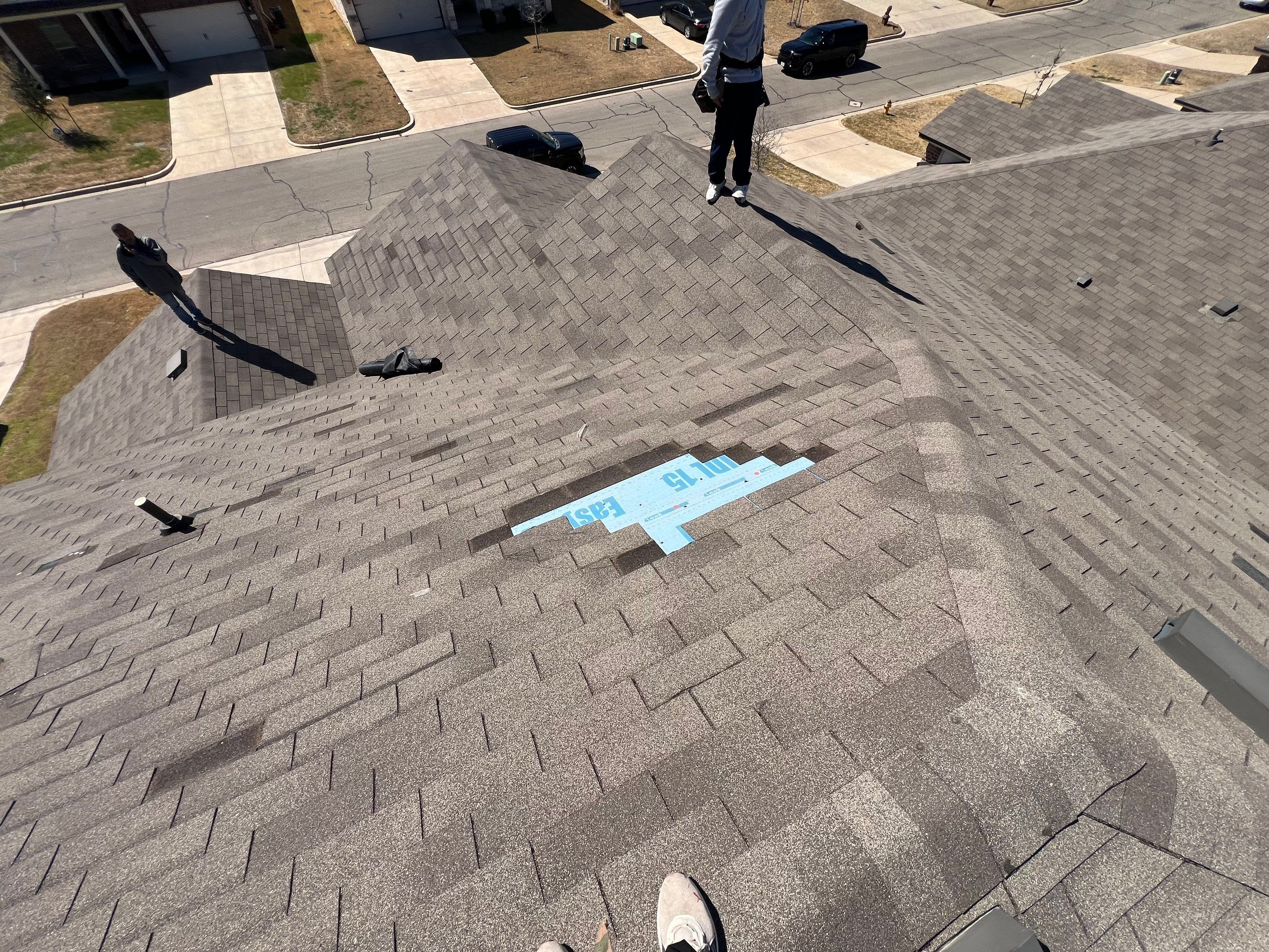 Residential Roofing Installation using IKO Dynasty Class 3 Impact Resistant 30YR Architectural Shingles. Color: Driftshake by WR Roofing Solutions