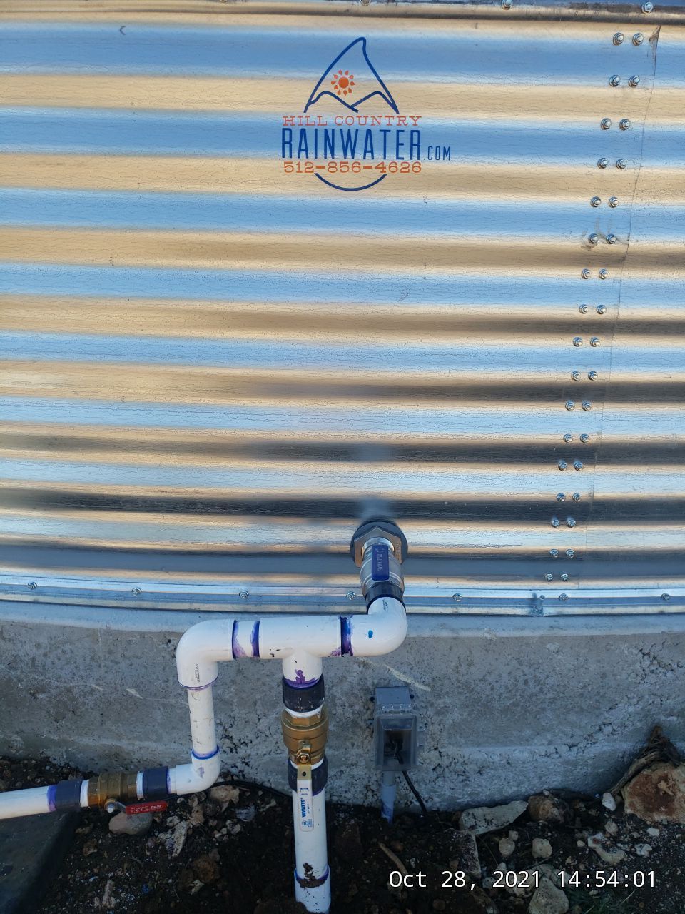 150K Equestrian center with 25K backup tank for potable water. by Hill Country Rain Water