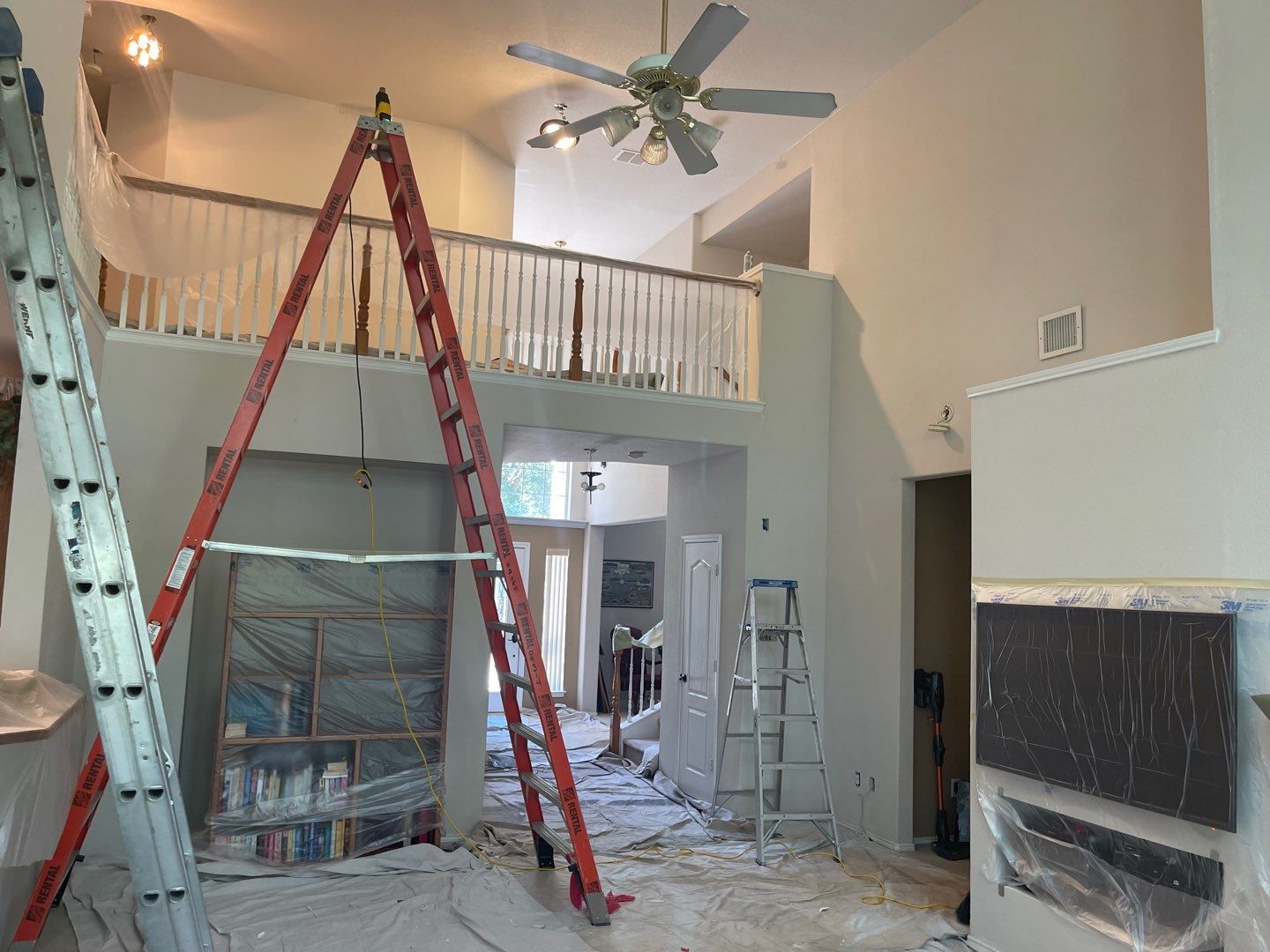 Full Exterior Remodel (Roofing, painting, Gutters) & Interior Damage Repair & Painting by First United Roofing & Construction