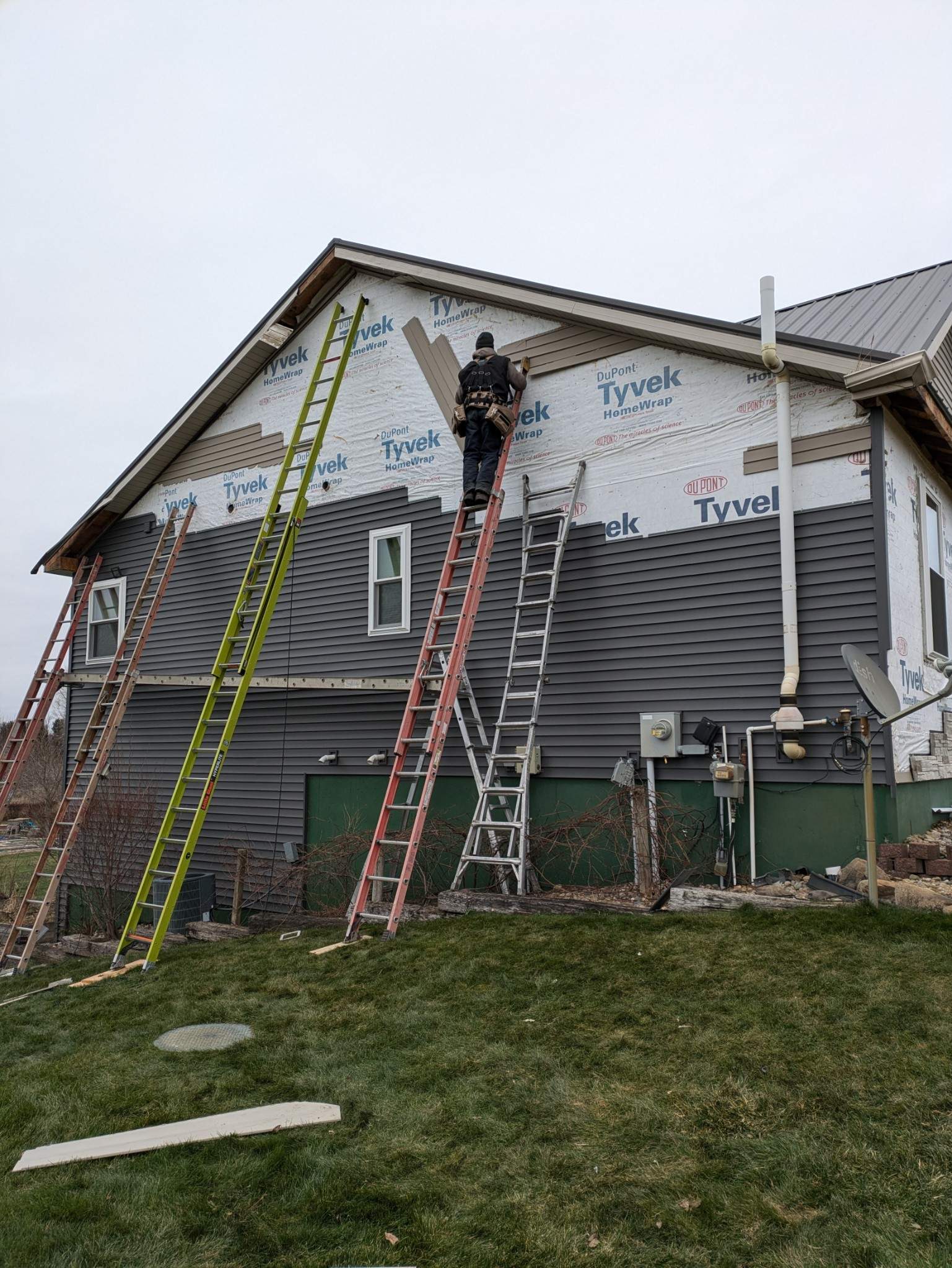 Siding Installation using Certainteed Board & Batten by Acme Exteriors