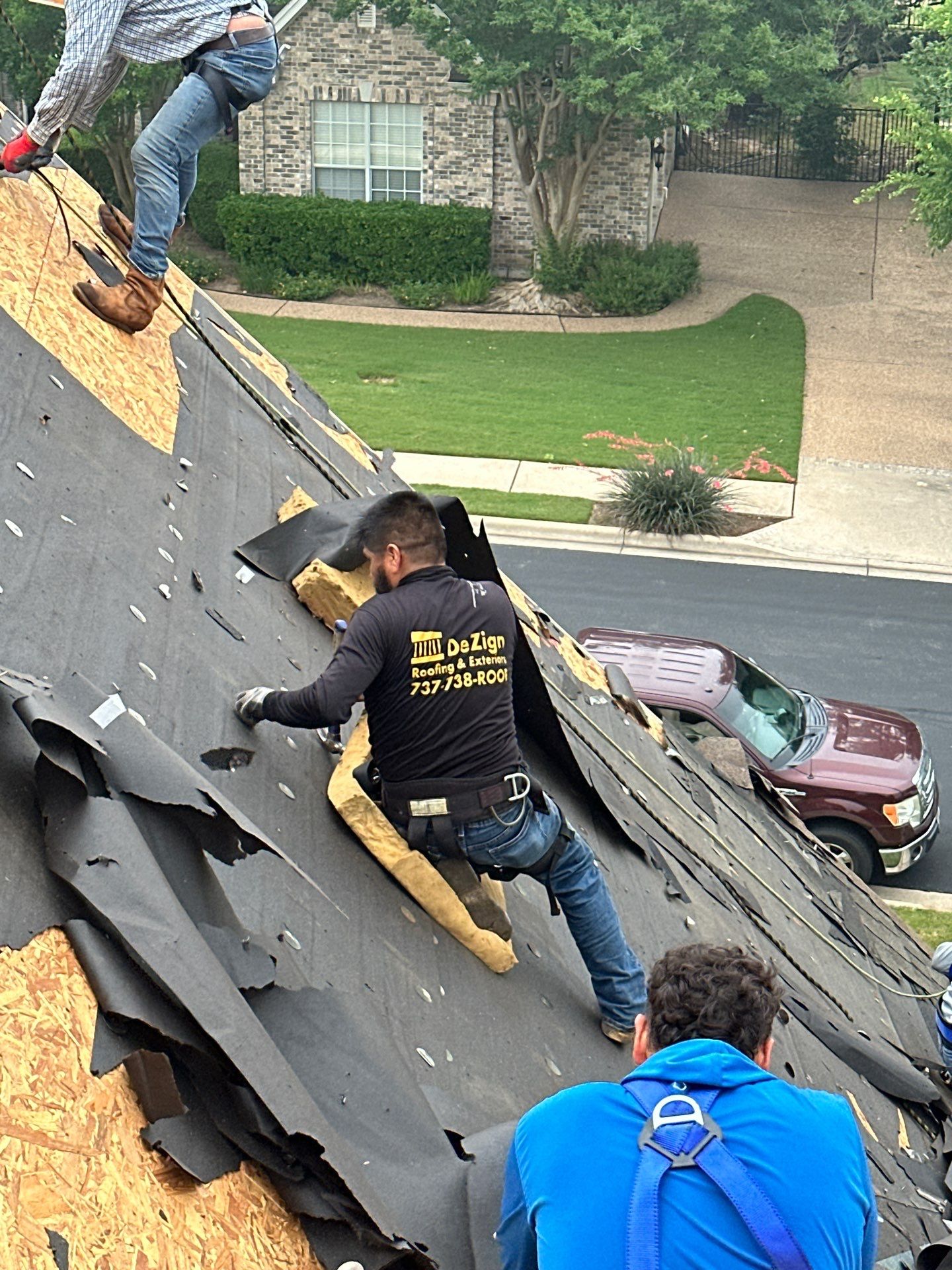 Residential Roofing Installation using Malarkey Vista Shingles Color Heather by DeZign Roofing & Exteriors