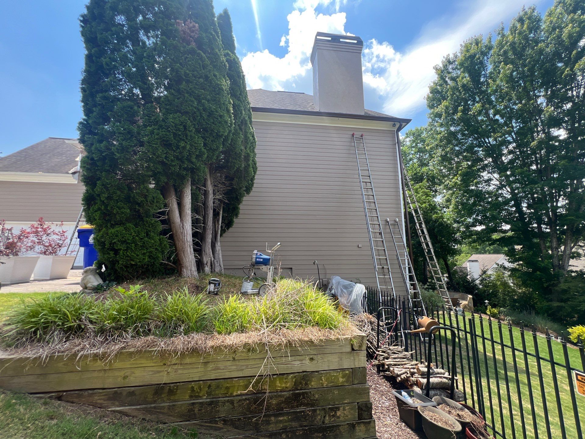 Full Exterior Siding Replacement and Stone Veneer Installation in Roswell by Swift Home Renovations