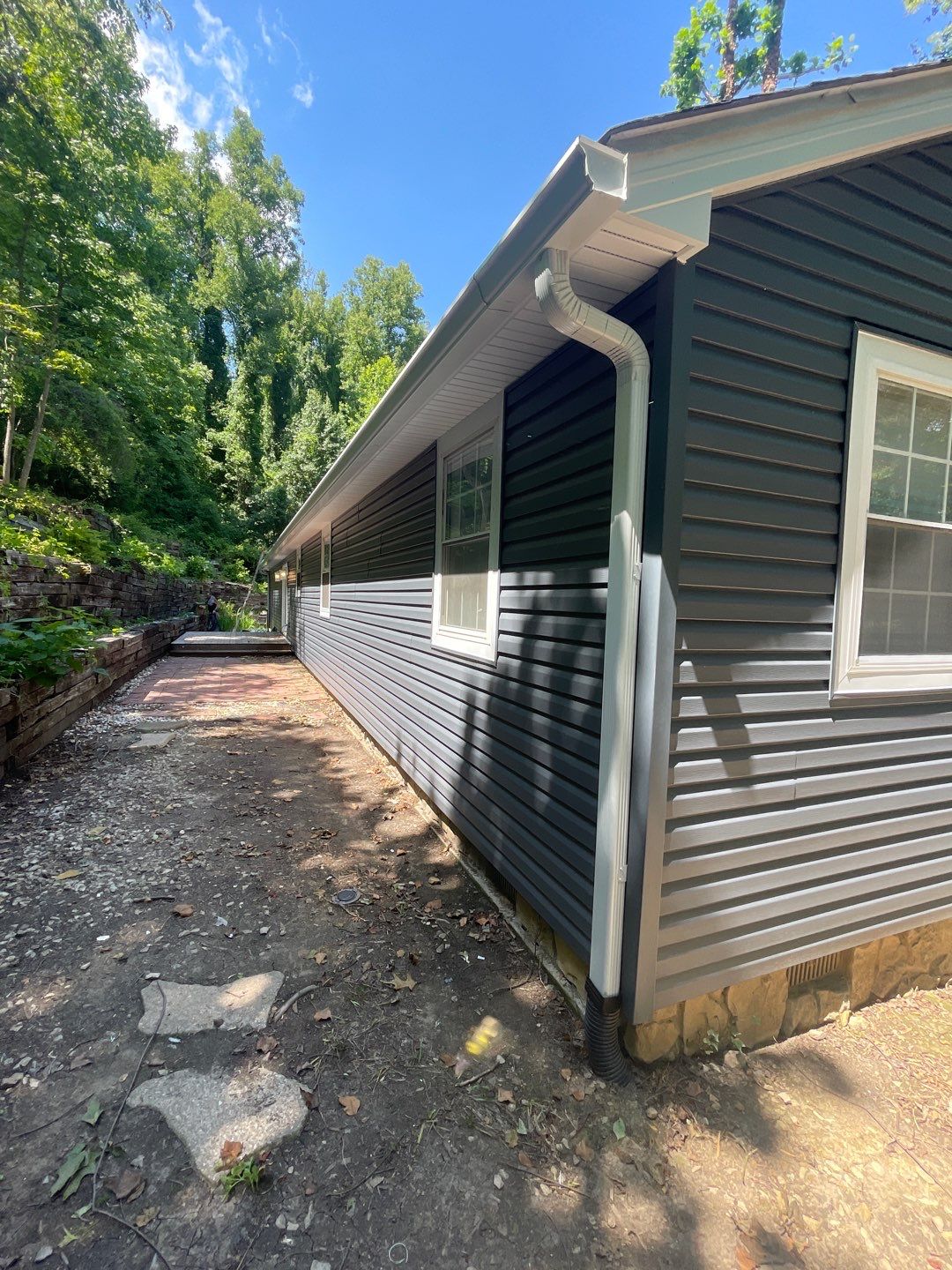 Siding Installation using Exterior Portfolio Market Square Dutch Lap Siding Slate Color by Secure Construction Company Inc
