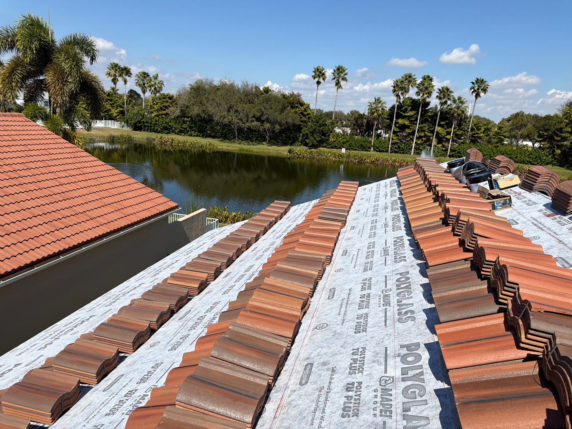 Residential Roofing Installation using Crown by BLUES BROTHERS CONSTRUCTION CORP