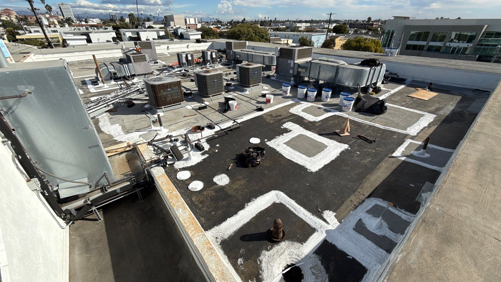 Pre-school in Santa Monica - Waterproofed with ASC Silicone Membrane System by Hull Brothers Roofing