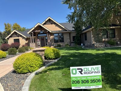 Middleton Residential Roof Replacement with Dark Grey Architectural Shingles by Olive Roofing