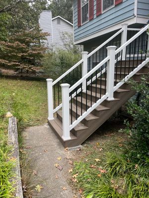 Deckorators Deck Resurface on Front Porch and Wood Deck Resurface on Back Deck