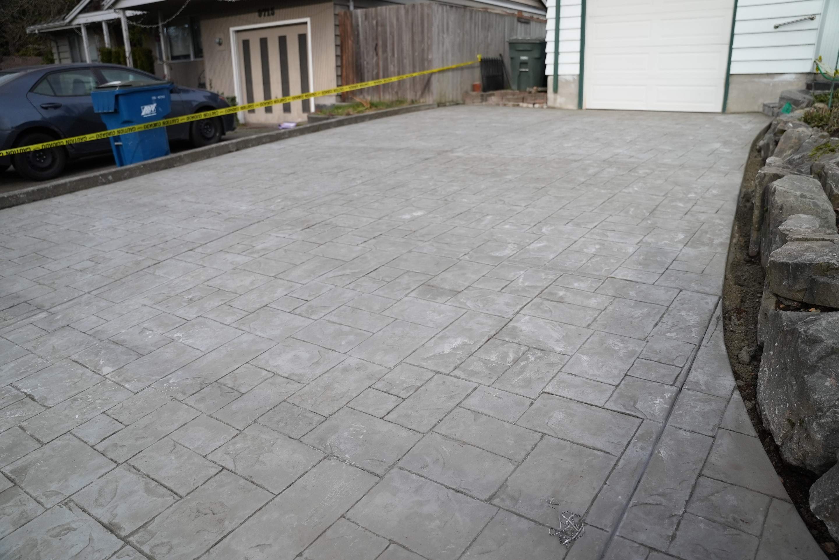 Stamped Concrete Patio and Driveway | Edmonds  by Jireh Asphalt & Concrete Inc 