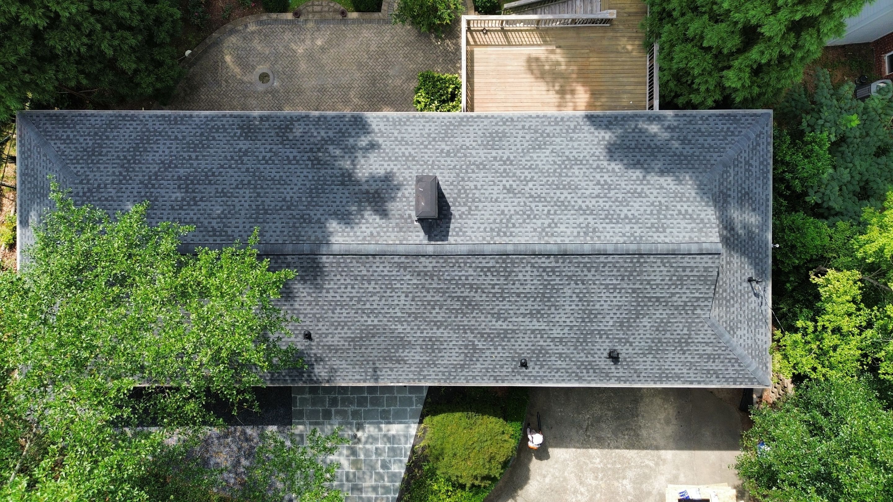 Atlanta, GA Roof Replacement GAF Timberline HDZ Charcoal Black by Reset Roofing