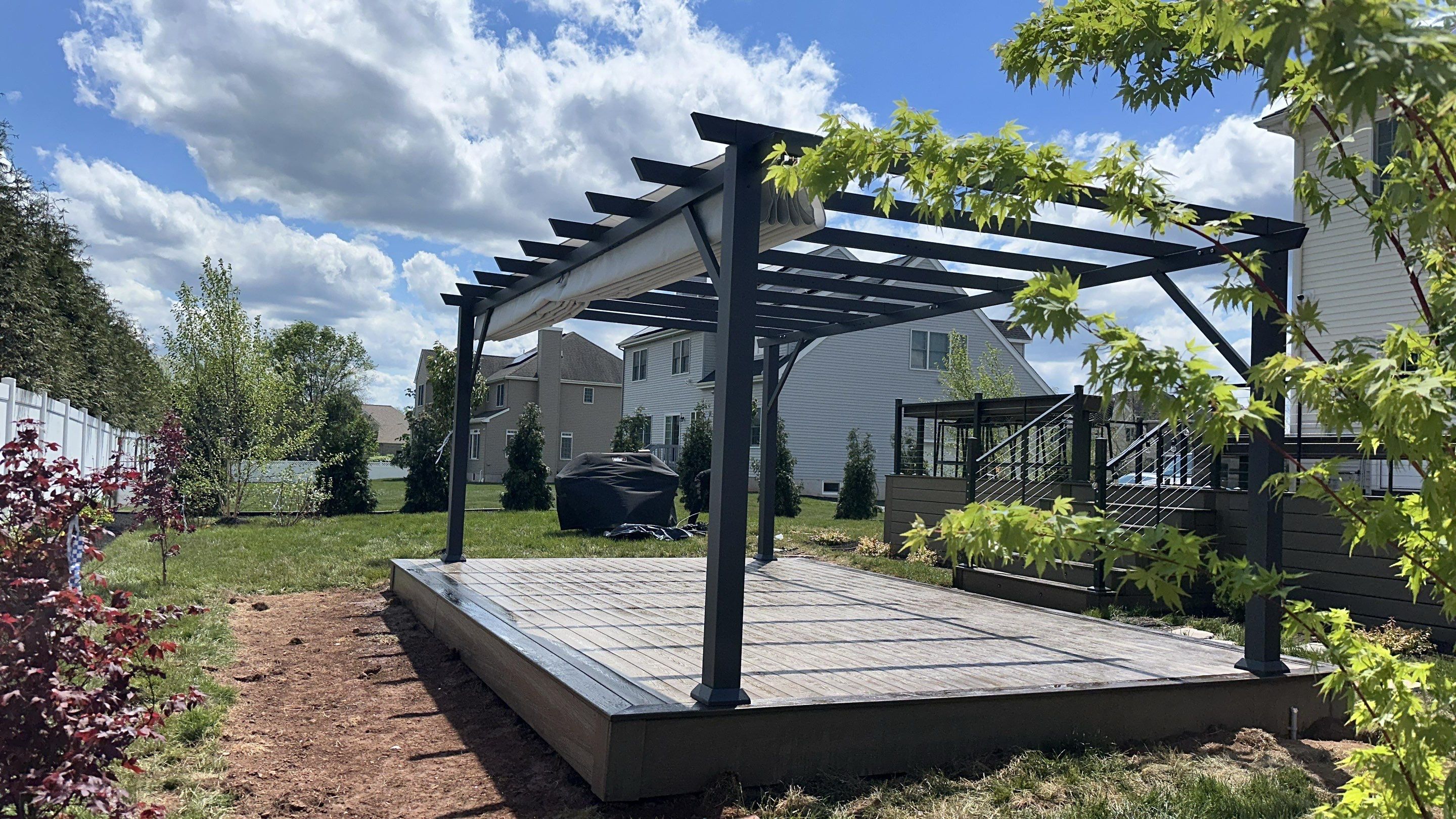 New Deck and outdoor Kitchen In Hillsborough , New Jersey by deck guardian