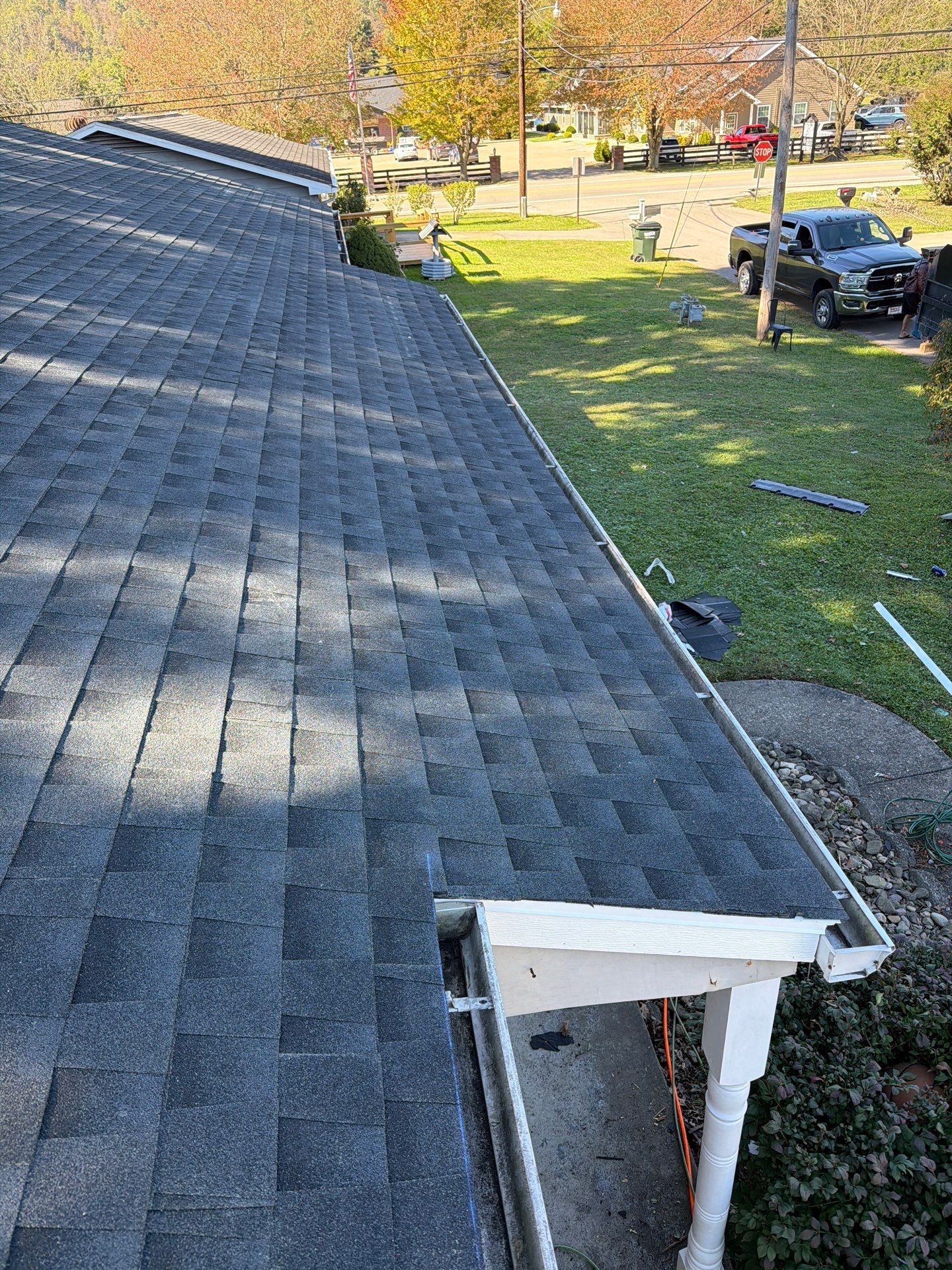 Residential Roofing Installation using GAF Timberline HDZ Charcoal by Rainstoppers Roofing