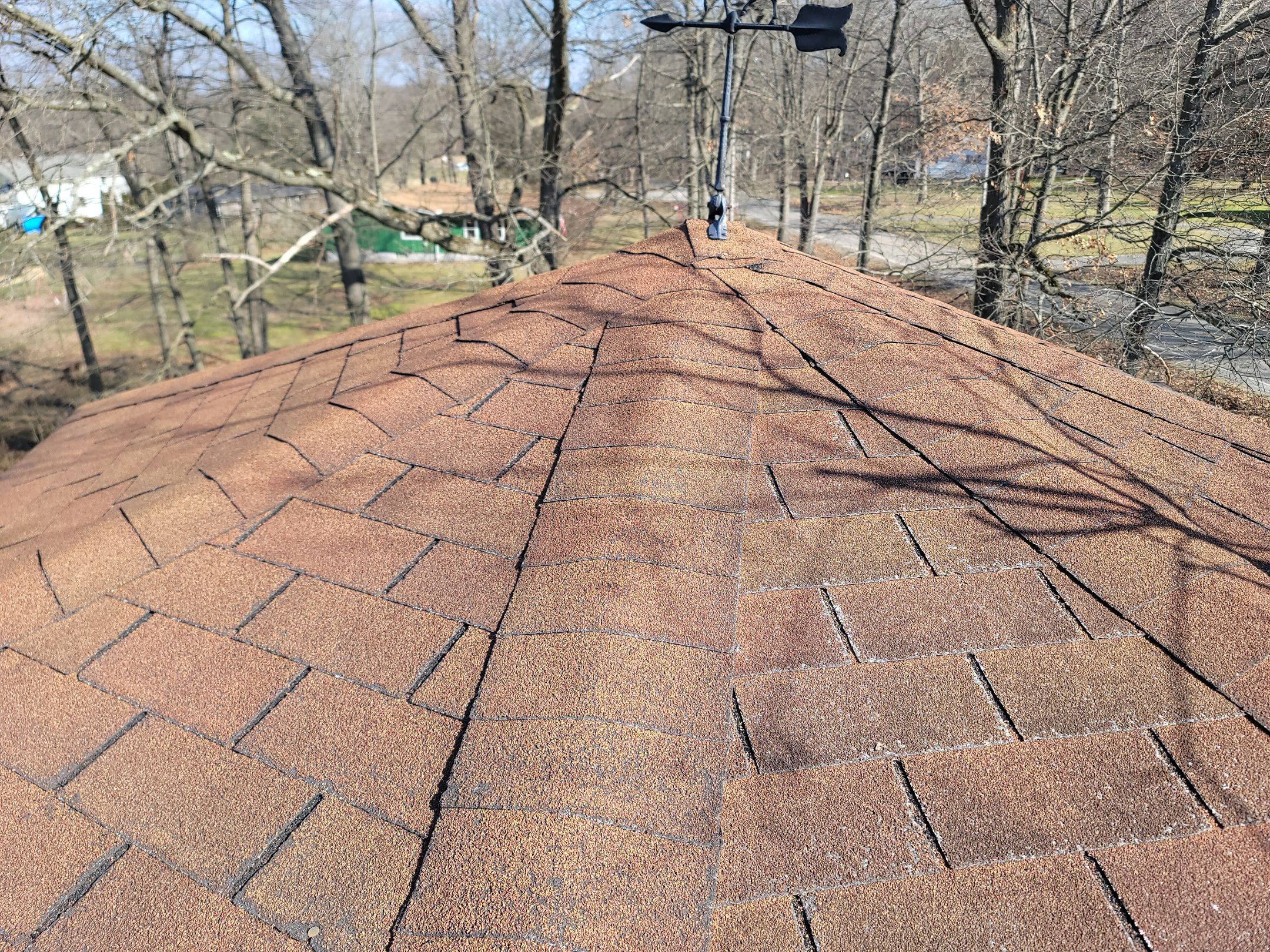 Atlas Pinnacle, Color, Burnt Hickory, Drip Edge, Color, Royal Brown by Eagle Eye Roofing