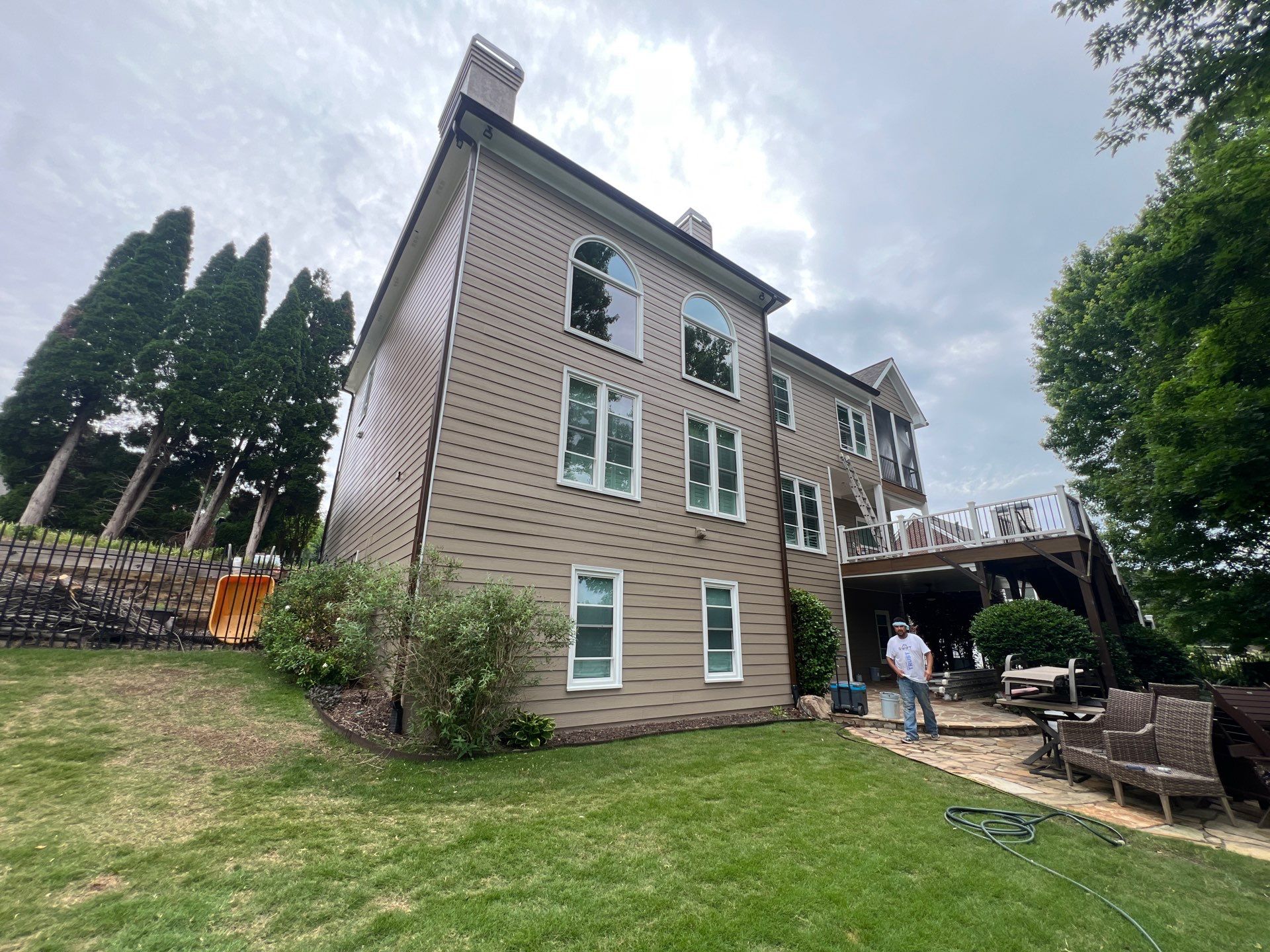 Full Exterior Siding Replacement and Stone Veneer Installation in Roswell by Swift Home Renovations
