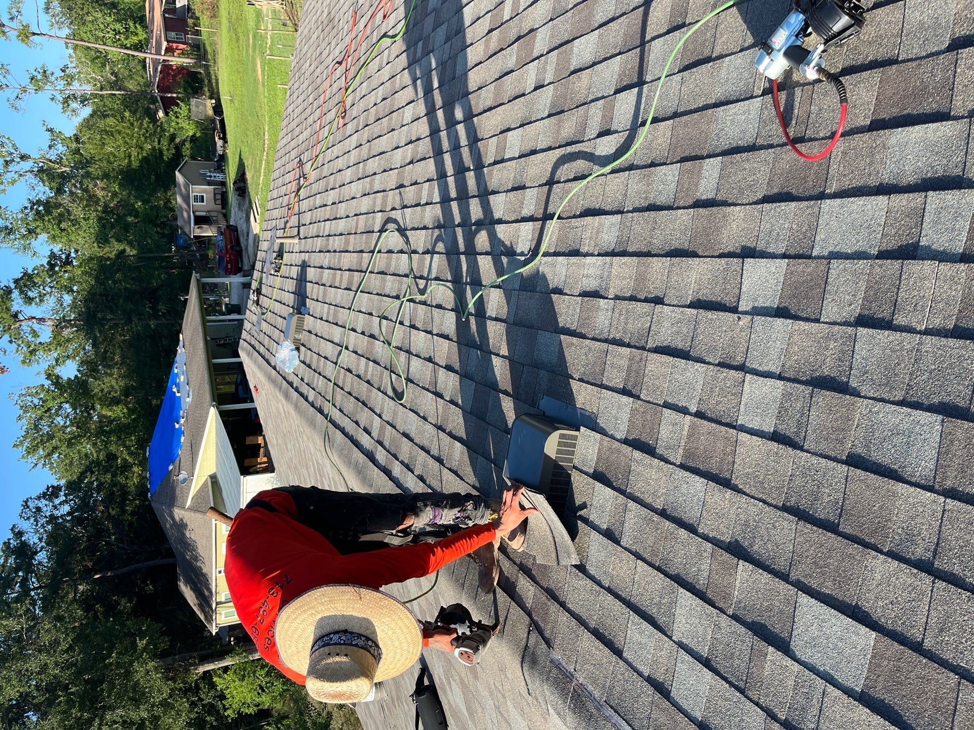 Residential Roofing Installation using Owen's Corning Duration (Lifetime) Shingles by Roof Repair Company