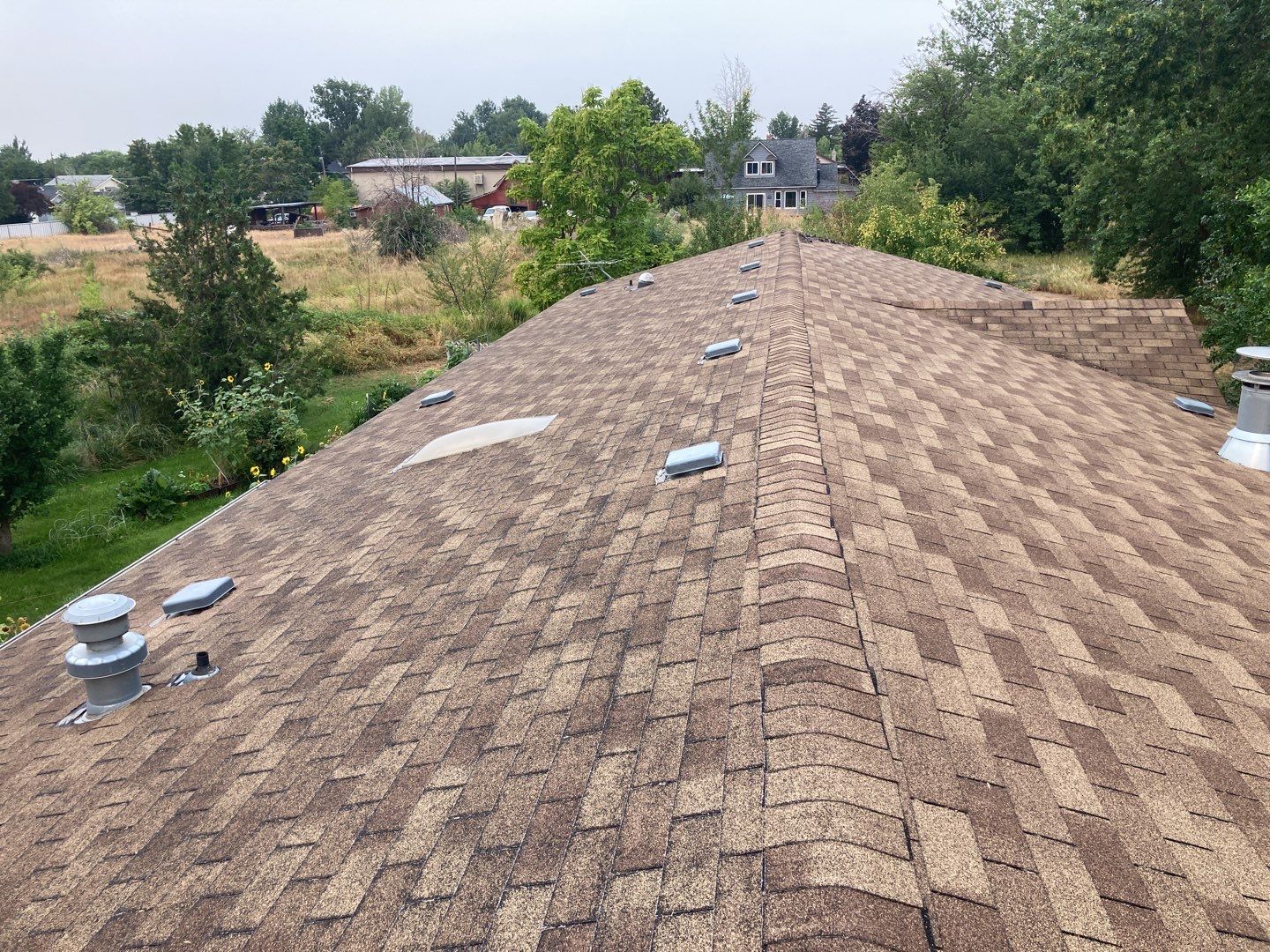 Boise ID., Residential Roofing Installation using Owens Corning Duration in Harbor Blue by ID Roofing LLC