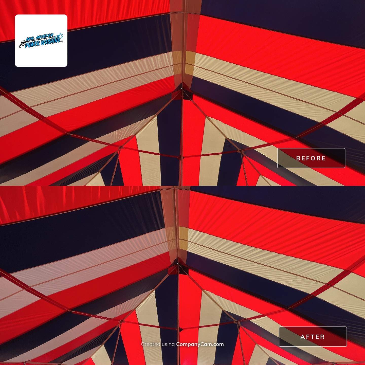 Martins Fireworks Tents by Mr. Mister Power Washing