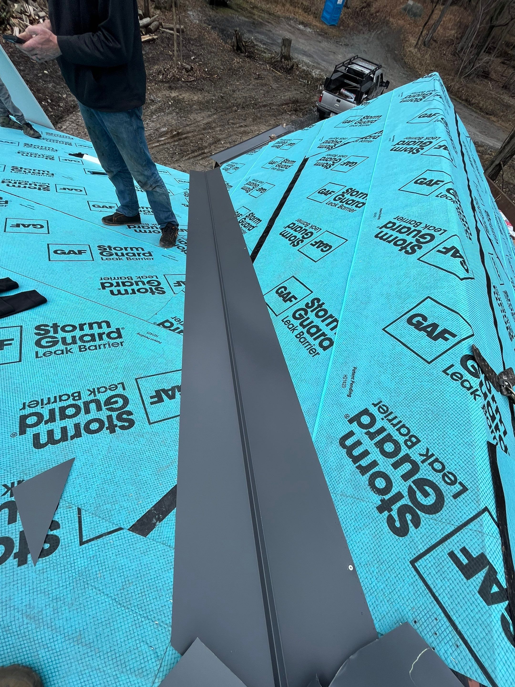 Standing Seam  using Everlast Standing Seam 24 Gauge  by Teflon Roofing