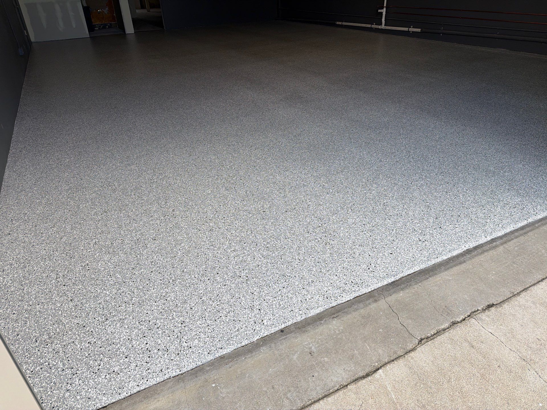 Custom Chip Polyurea Floor Coating for San Luis Obispo Commercial Unit by MGP Coatings
