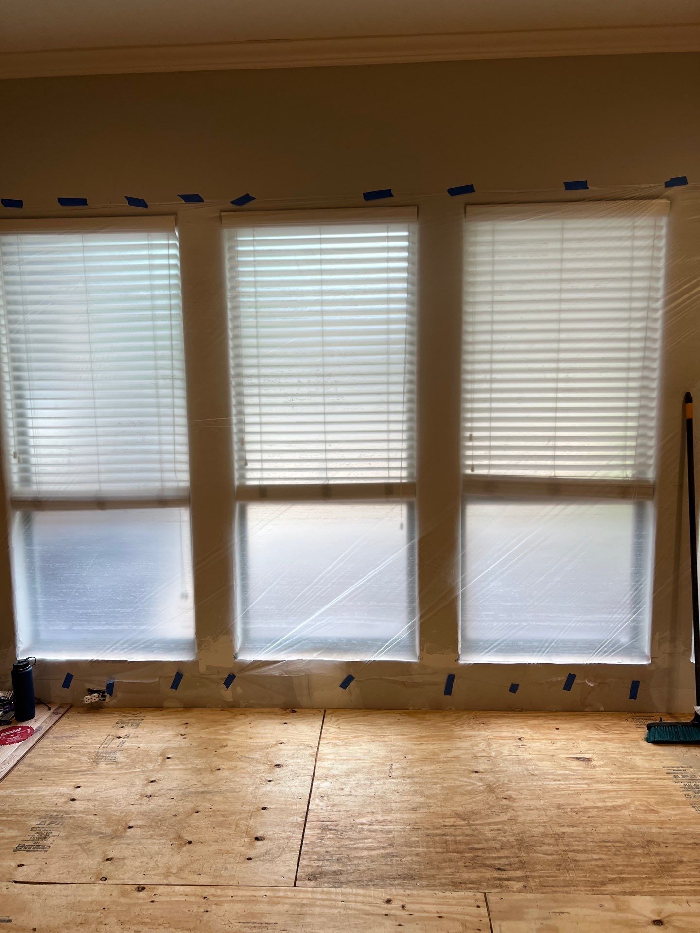 In Progress - Repairing wet Hardwood Floors in Colleyville by Bernard Hardwood Floors
