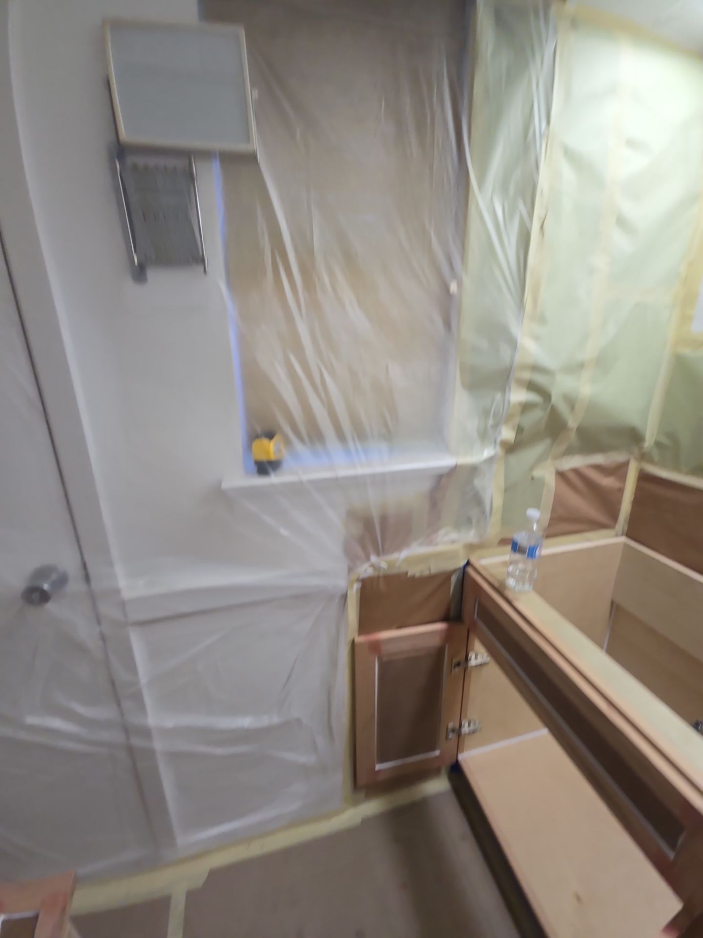 Reconstruction of bathroom after mold remediation by SLM General Contractors & Roofing