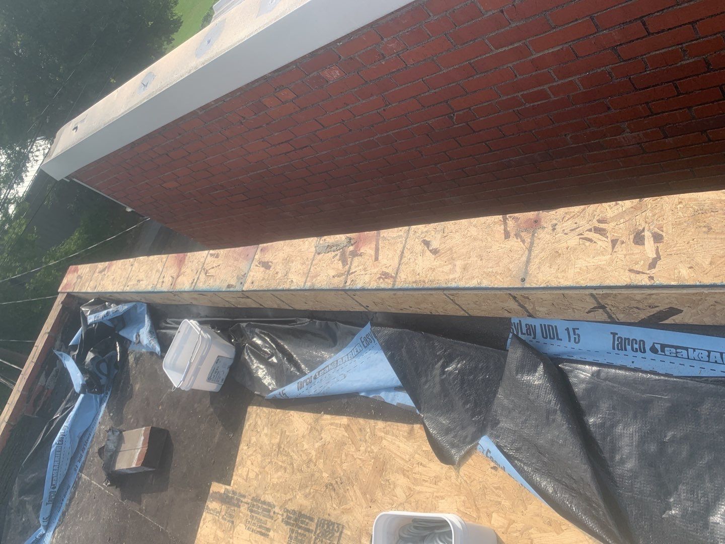 Commercial Roofing Installation using 50 mil PVC by Hostetler Roofing
