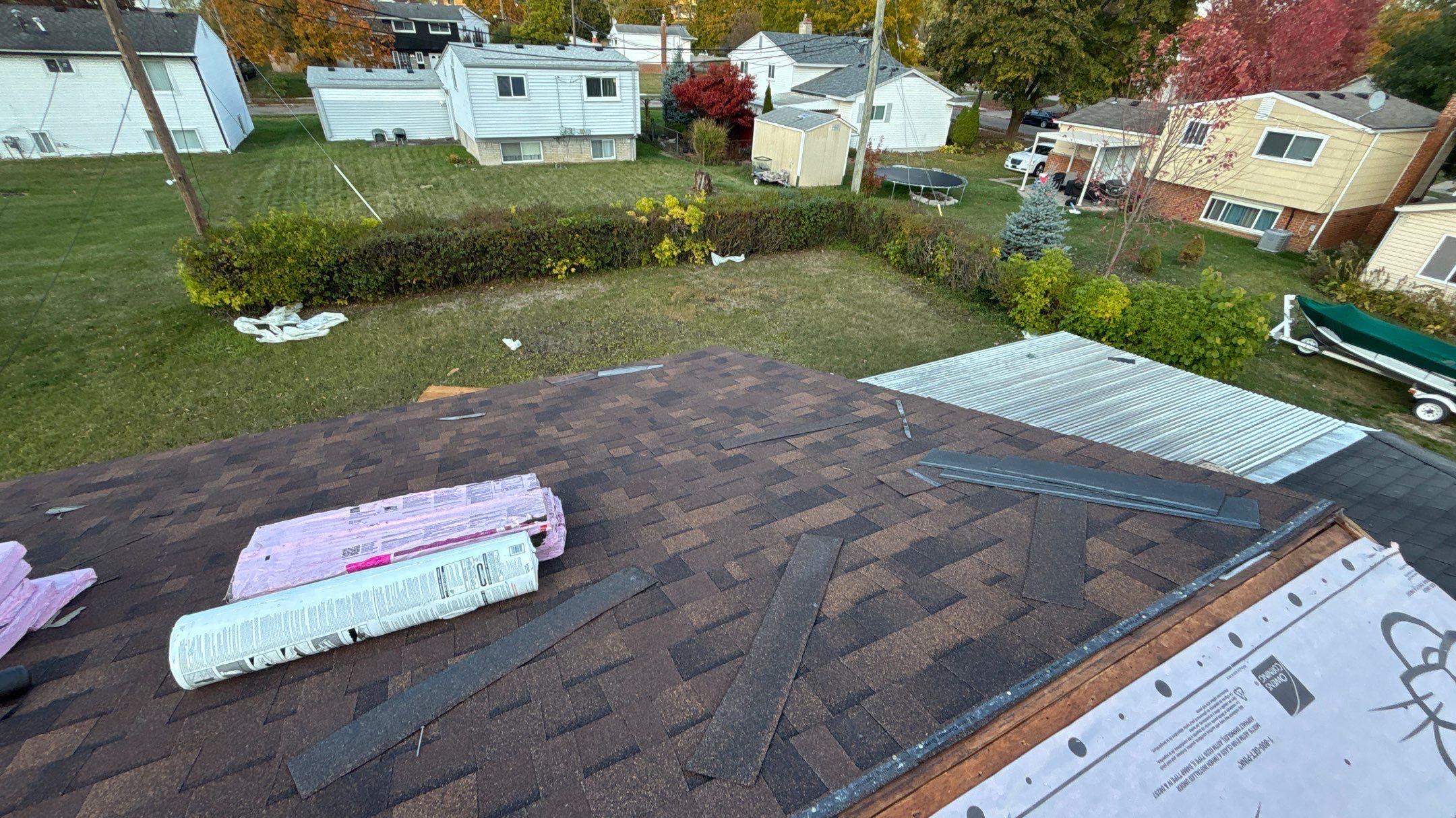 Roof Replacement using Owens Corning Brownwood by 180 Contractors