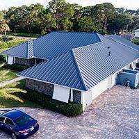 24ga 1.5" Mechanical Seam Charcoal Gray  by Total Roofing System The Metal Roof Experts