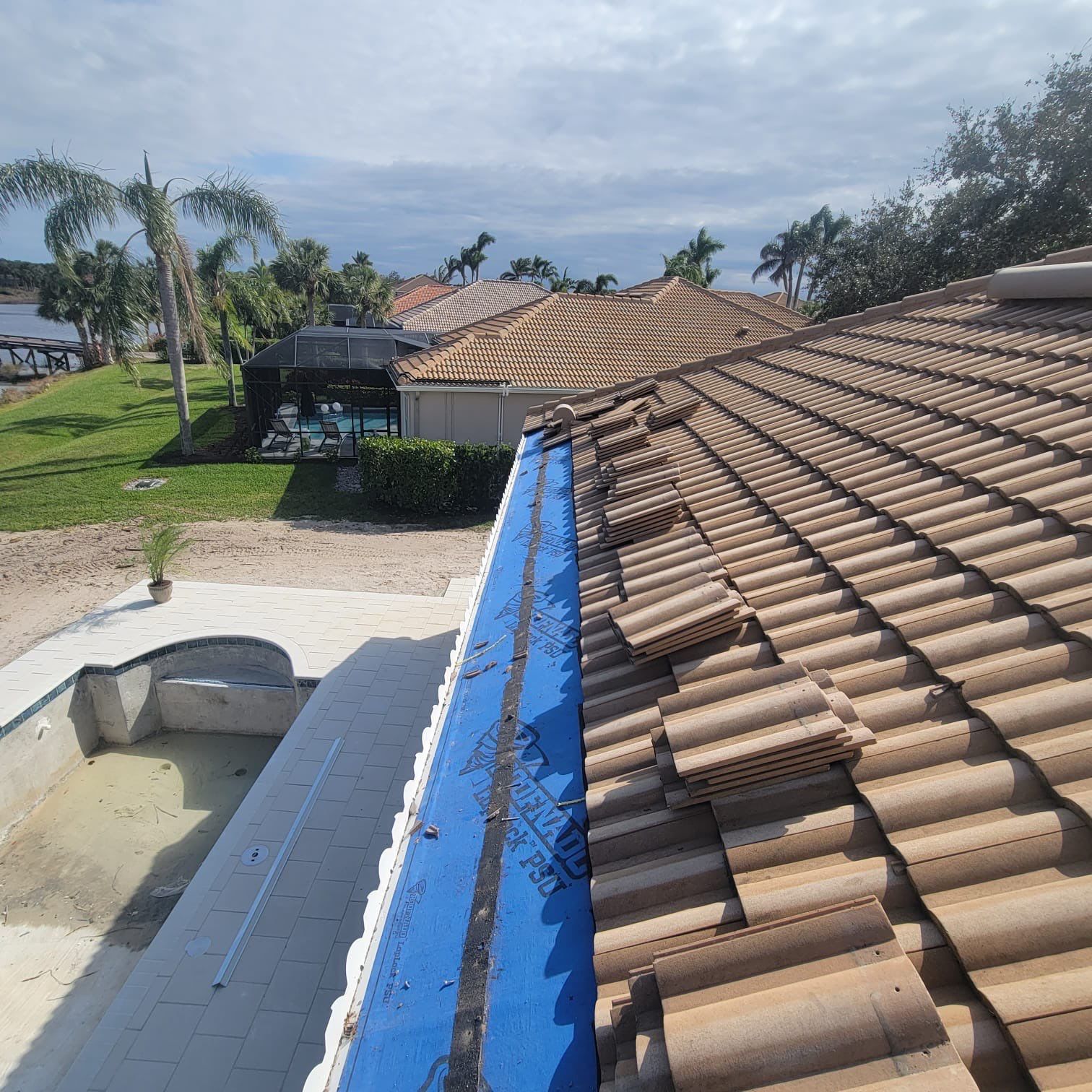 Residential Roofing Repair using Concrete Tile by Four Peaks Roofing
