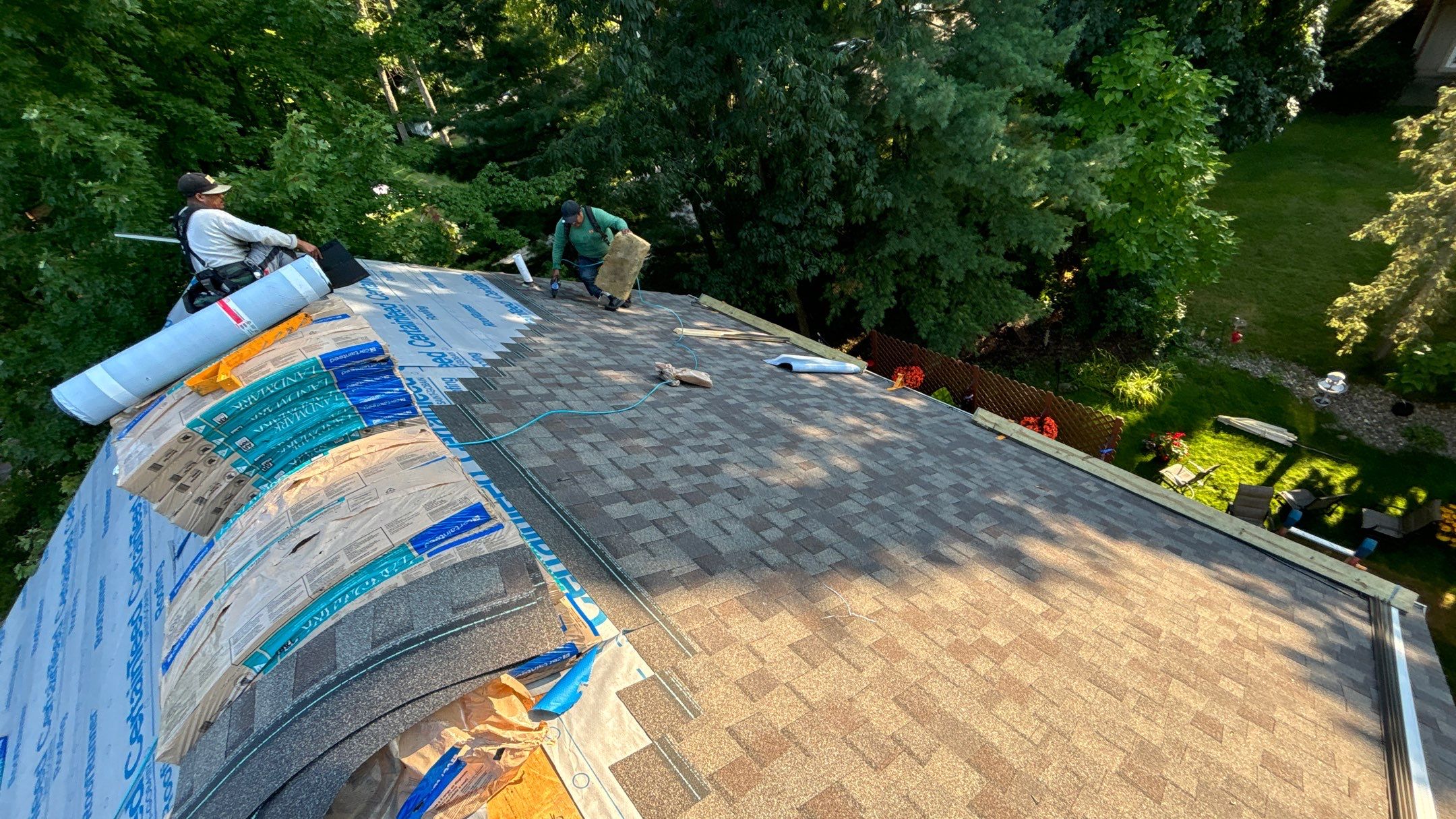 Roof Replacement using CertainTeed Landmark Weathered Wood by 180 Contractors